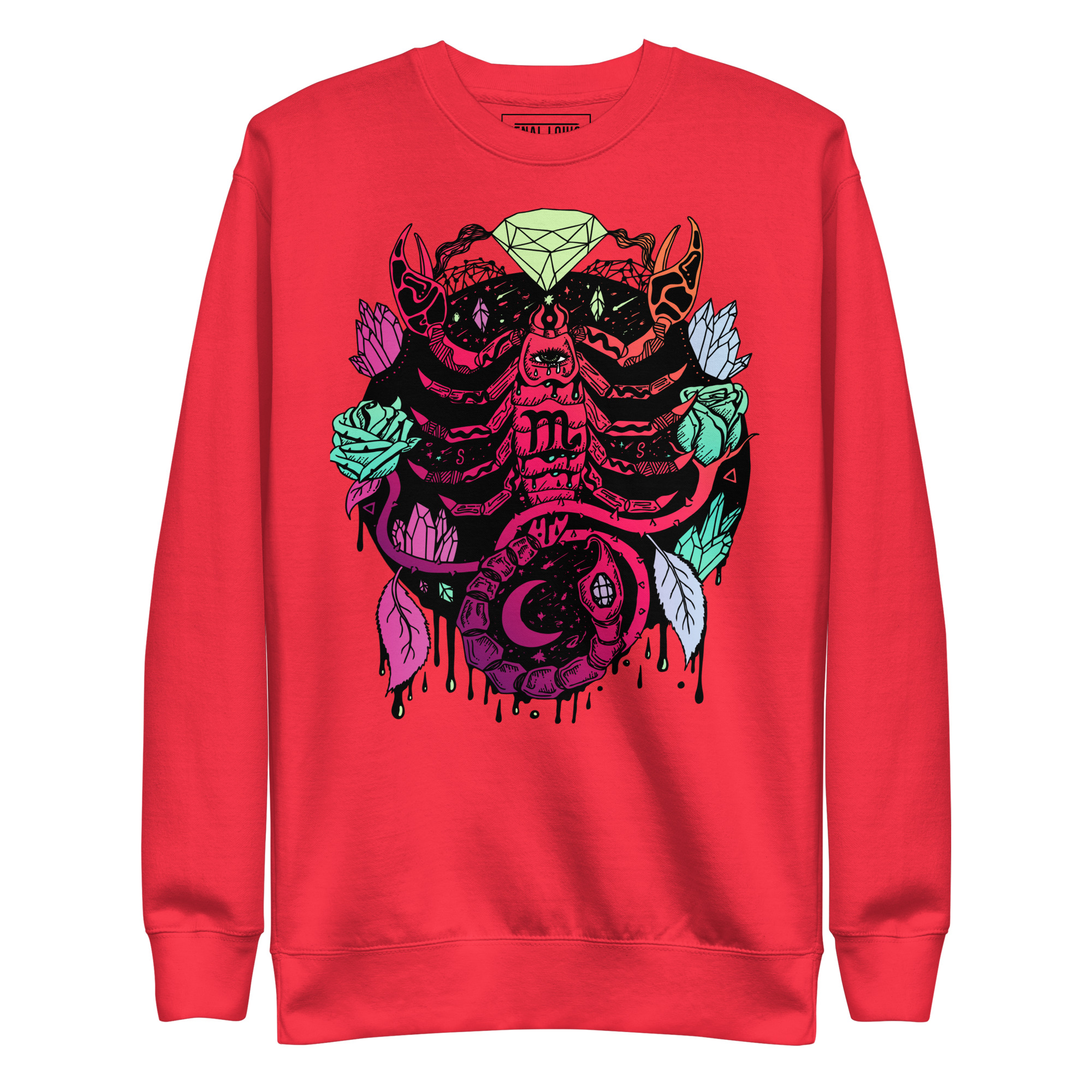 Blue Red Blend Mystic Scorpio Zodiac - Scorpio Sweatshirt - Image 6