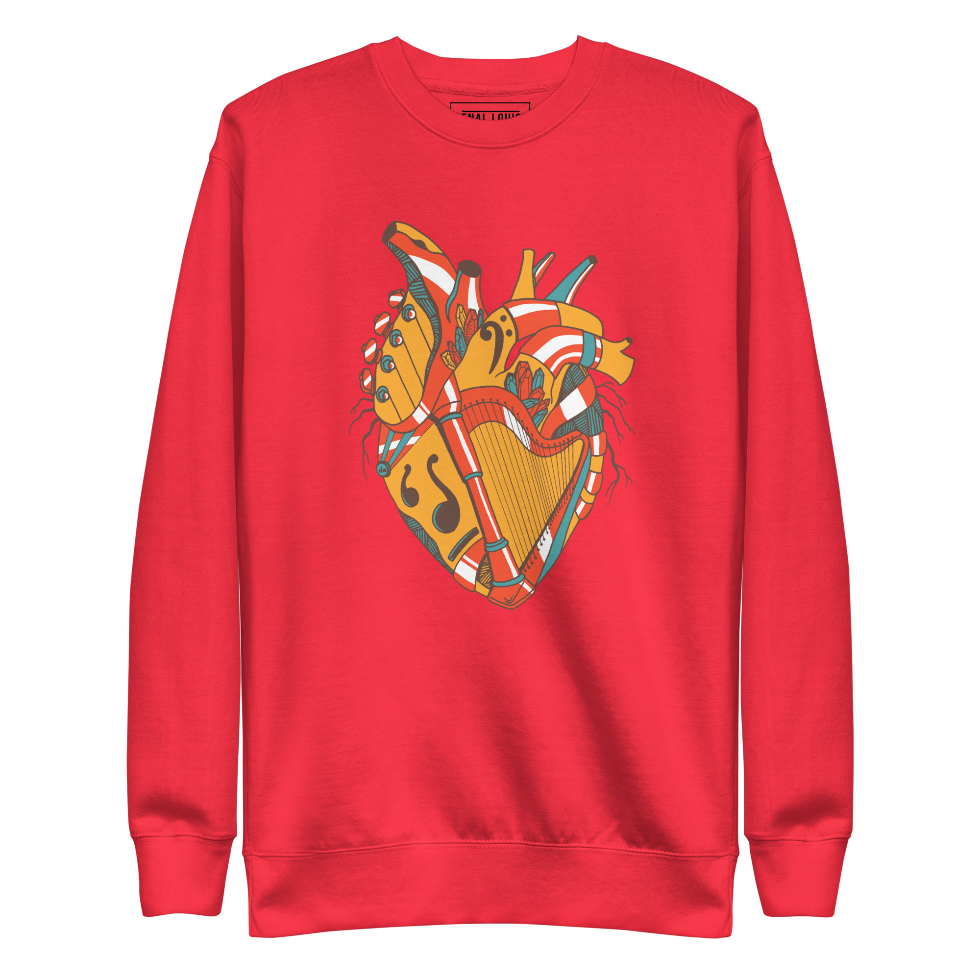 Cafe Musical Heart No. 2 - Human Heart Sweatshirt - Image 6
