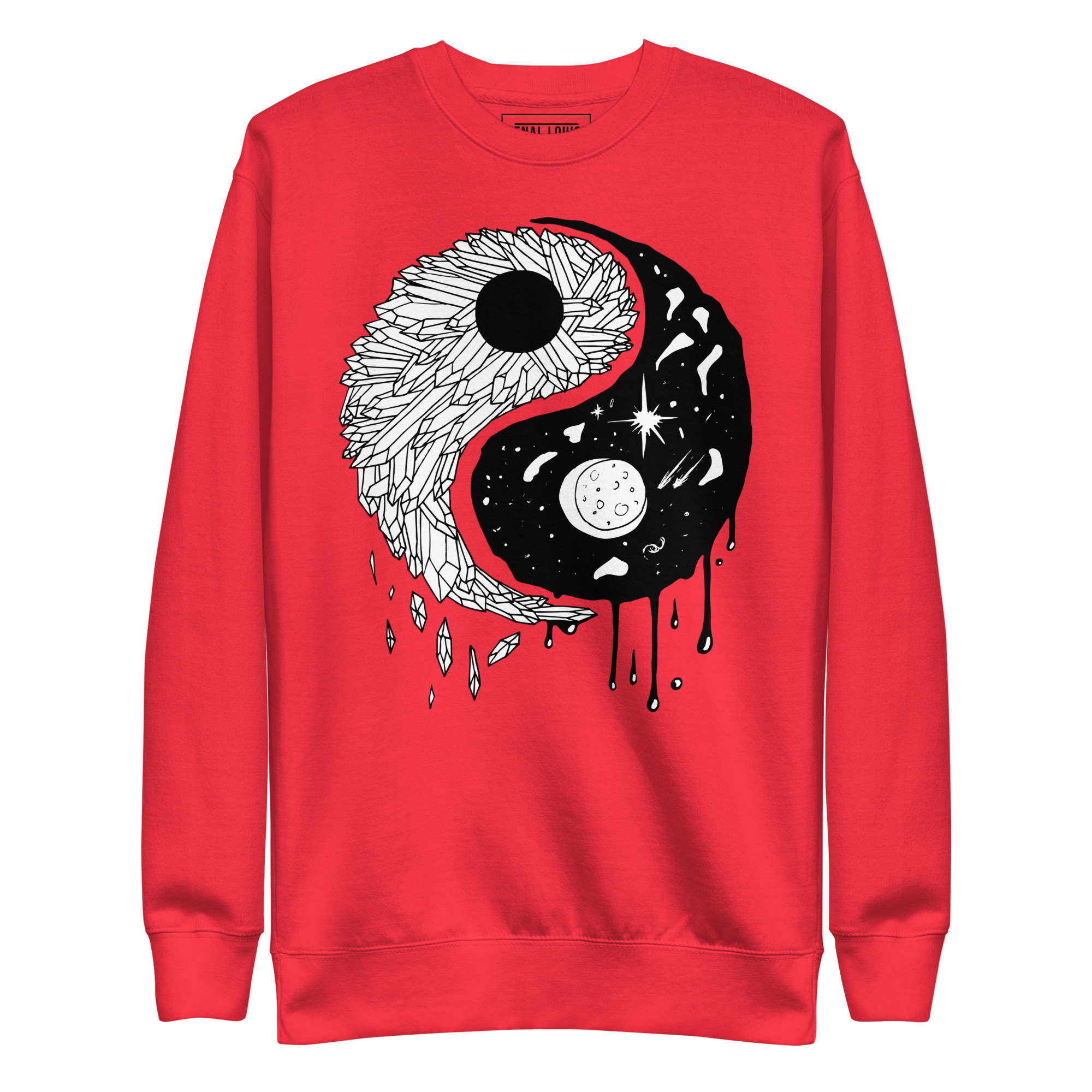 Yin Yang Crystals and Night Sky - Yin Yang Sweatshirt - Image 6