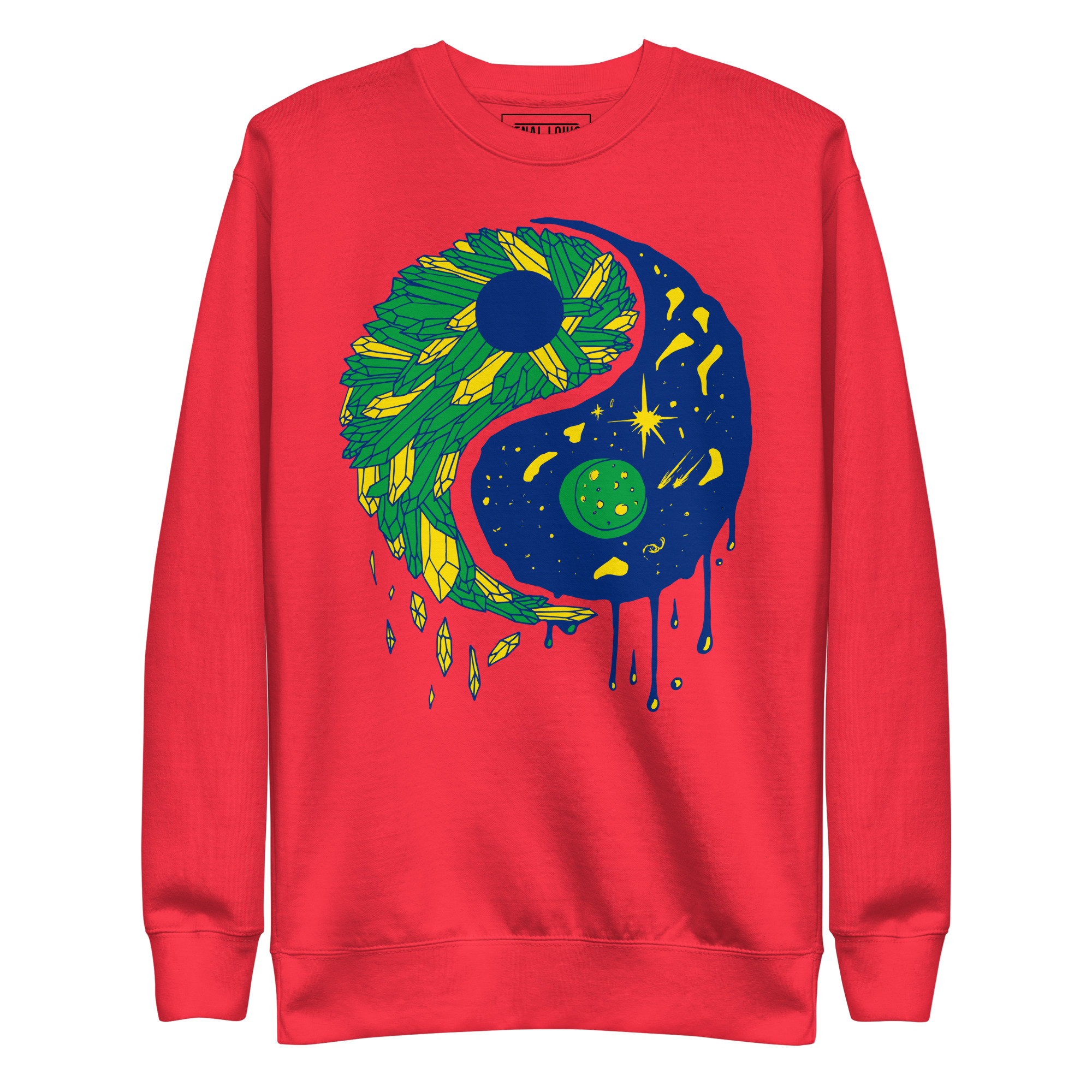 Brasil Yin Yang Crystals and Night Sky - Yin Yang Sweatshirt - Image 6