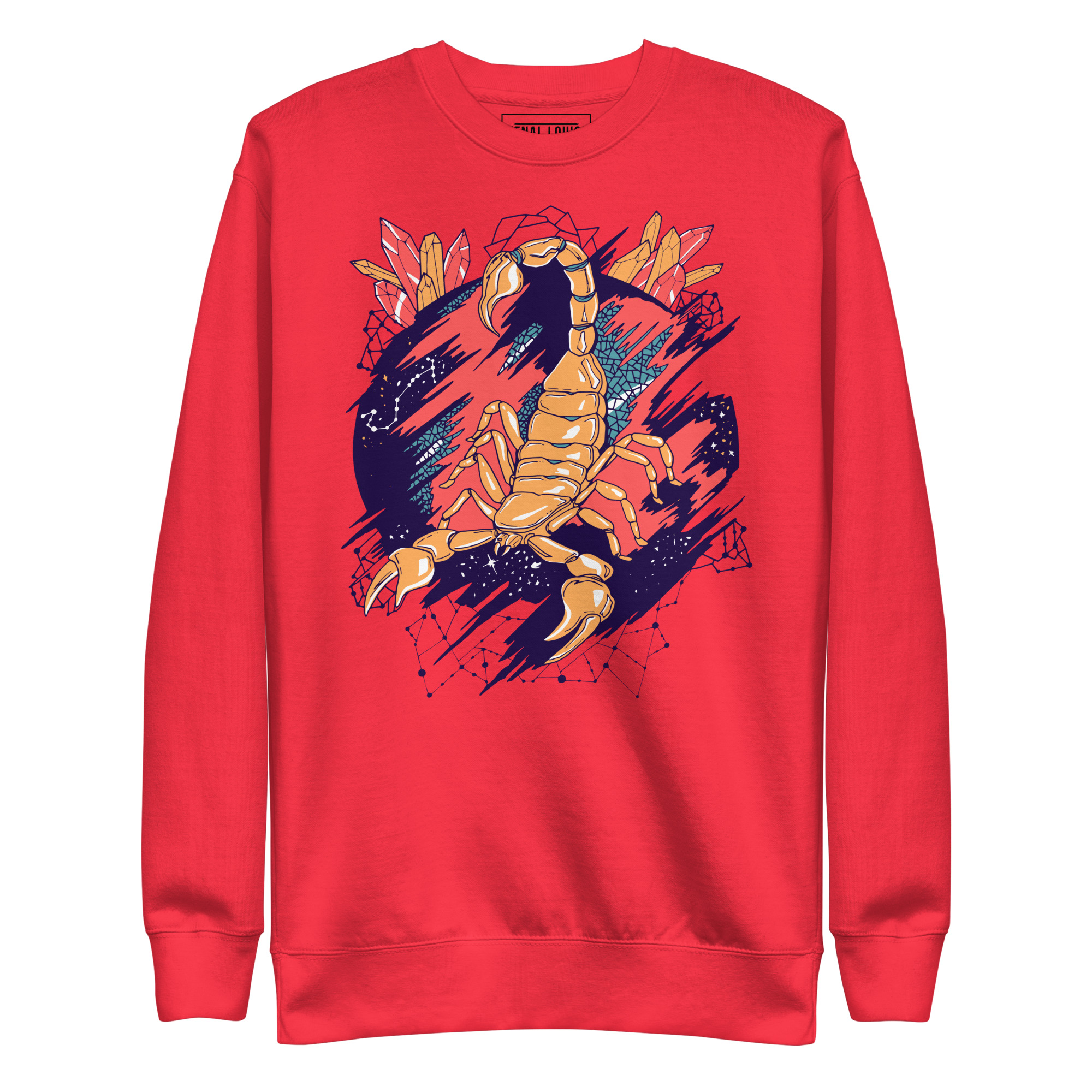 Retro Triadic Cosmic Scorpion - Scorpion Sweatshirt - Image 6