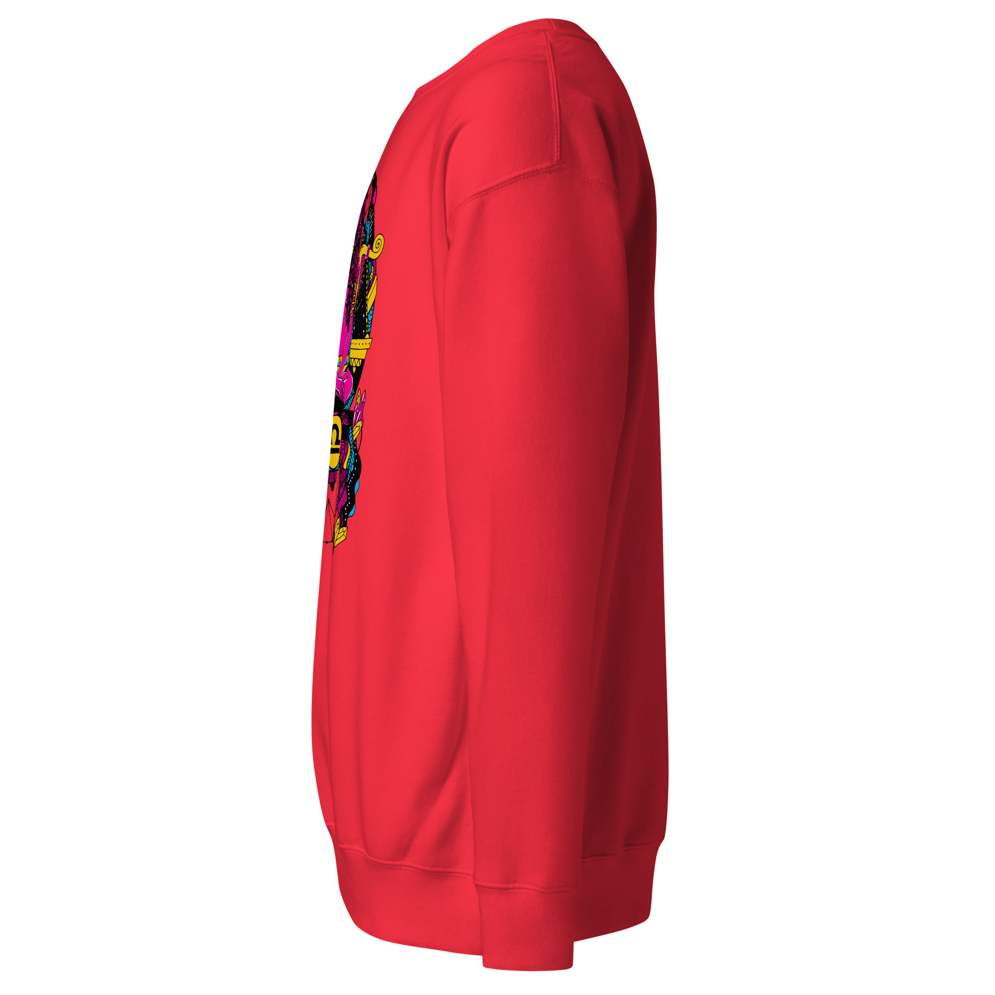 CMYK Libra Beauty Libra Sweatshirt – Zodiac Fleece Top - Image 3
