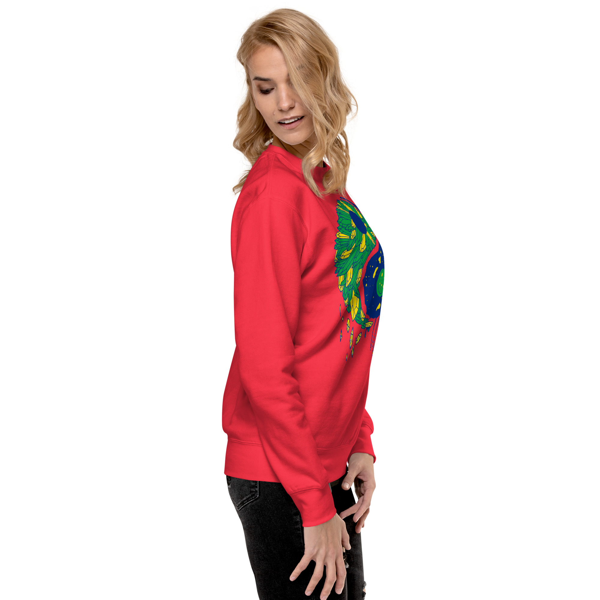 Brasil Yin Yang Crystals and Night Sky - Yin Yang Sweatshirt - Image 2