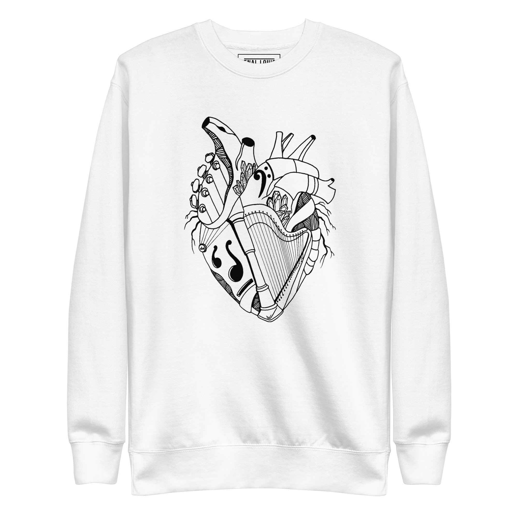 Musical Heart No. 2 - Human Heart Sweatshirt - Image 8