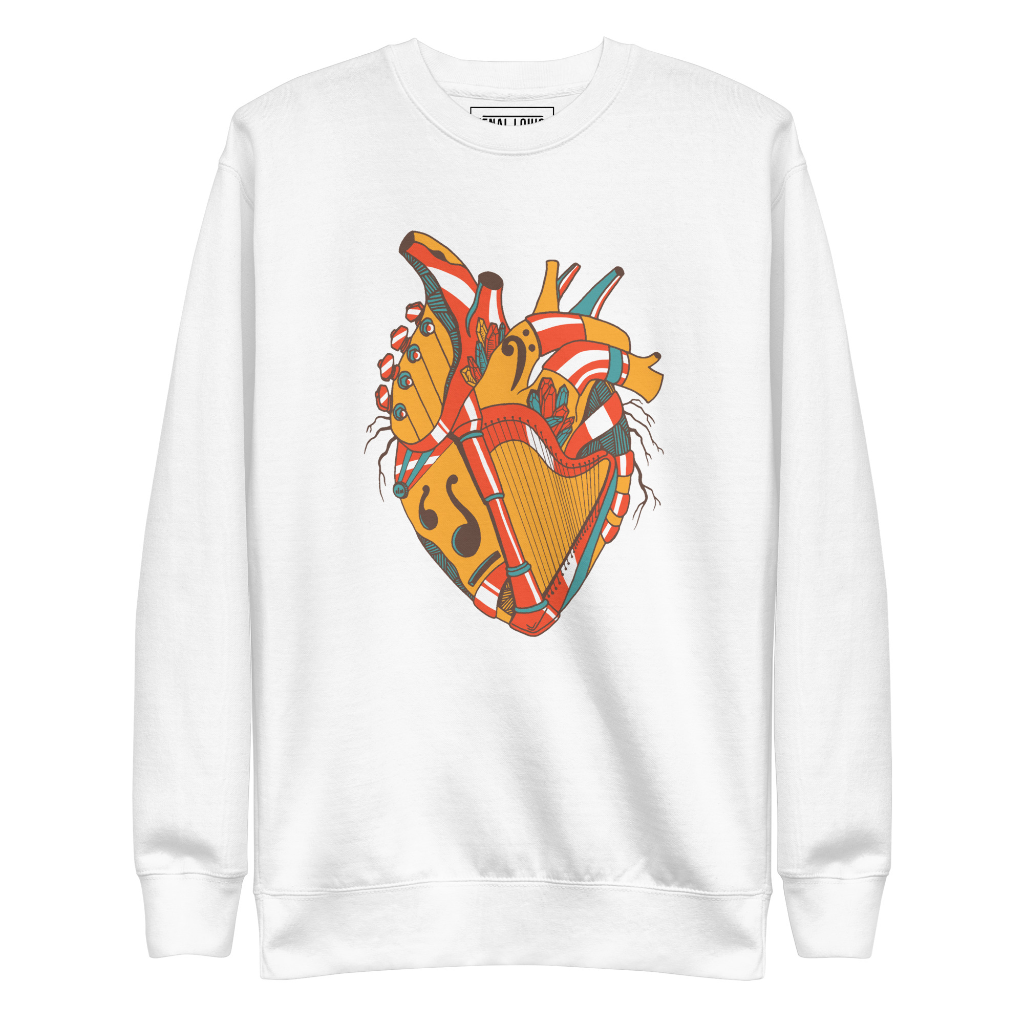Cafe Musical Heart No. 2 - Human Heart Sweatshirt - Image 8