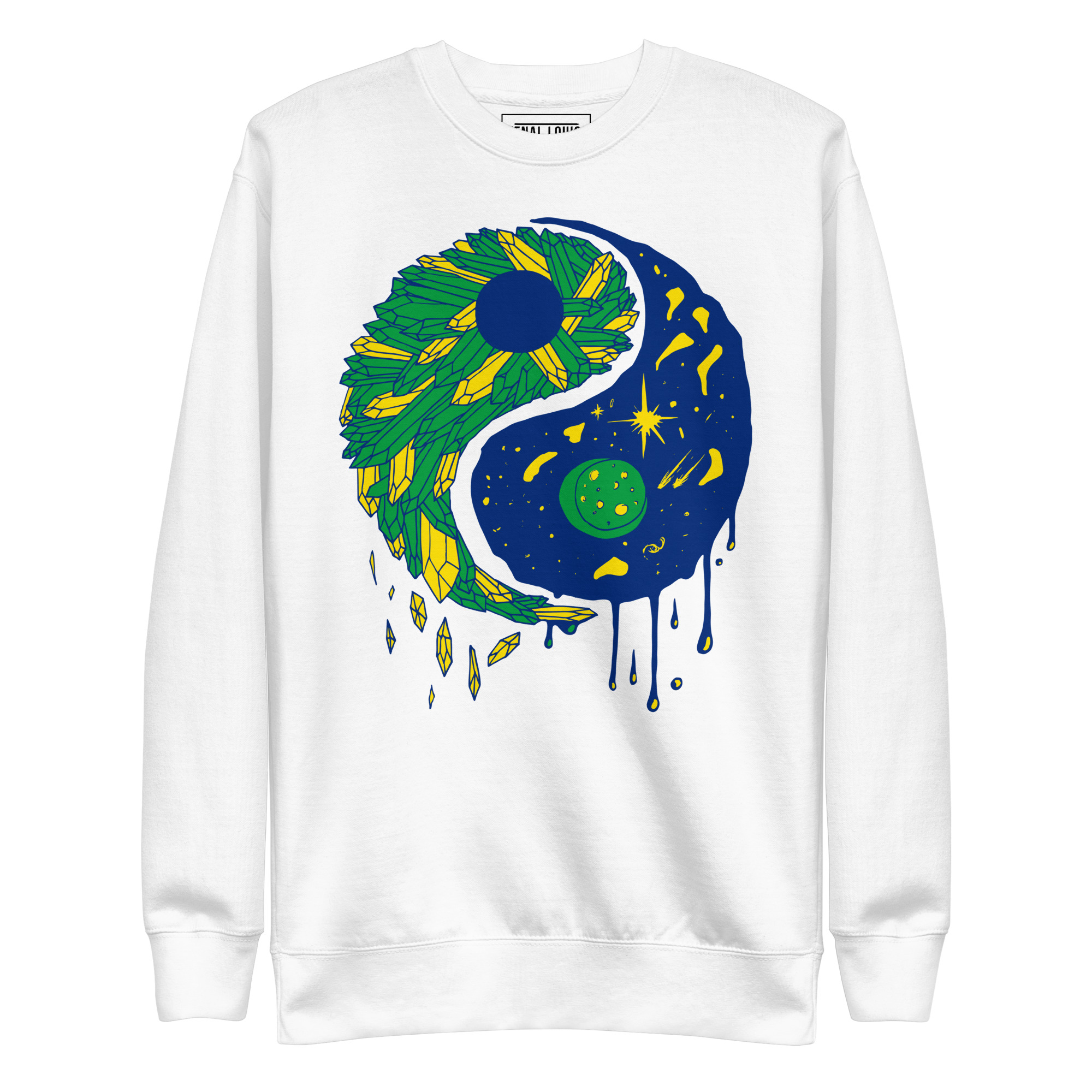 Brasil Yin Yang Crystals and Night Sky - Yin Yang Sweatshirt - Image 8