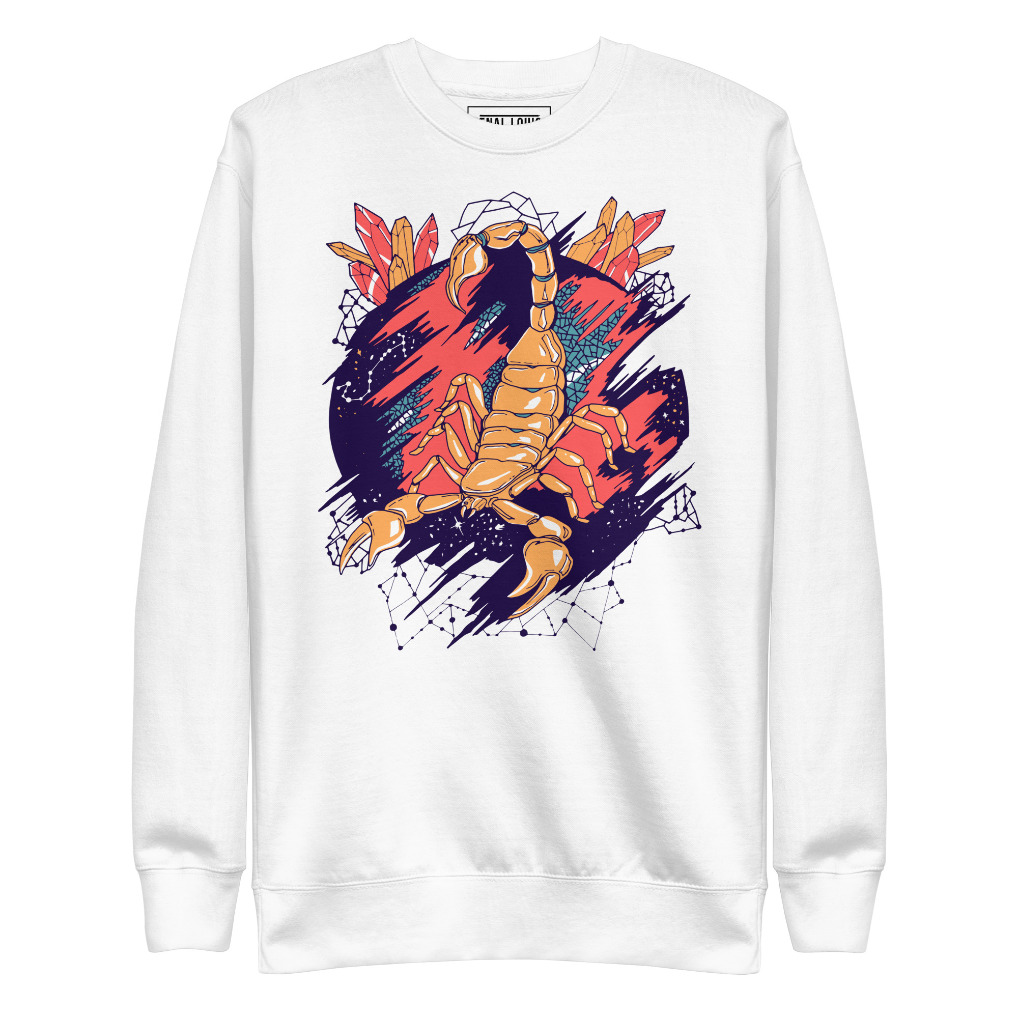 Retro Triadic Cosmic Scorpion - Scorpion Sweatshirt - Image 8