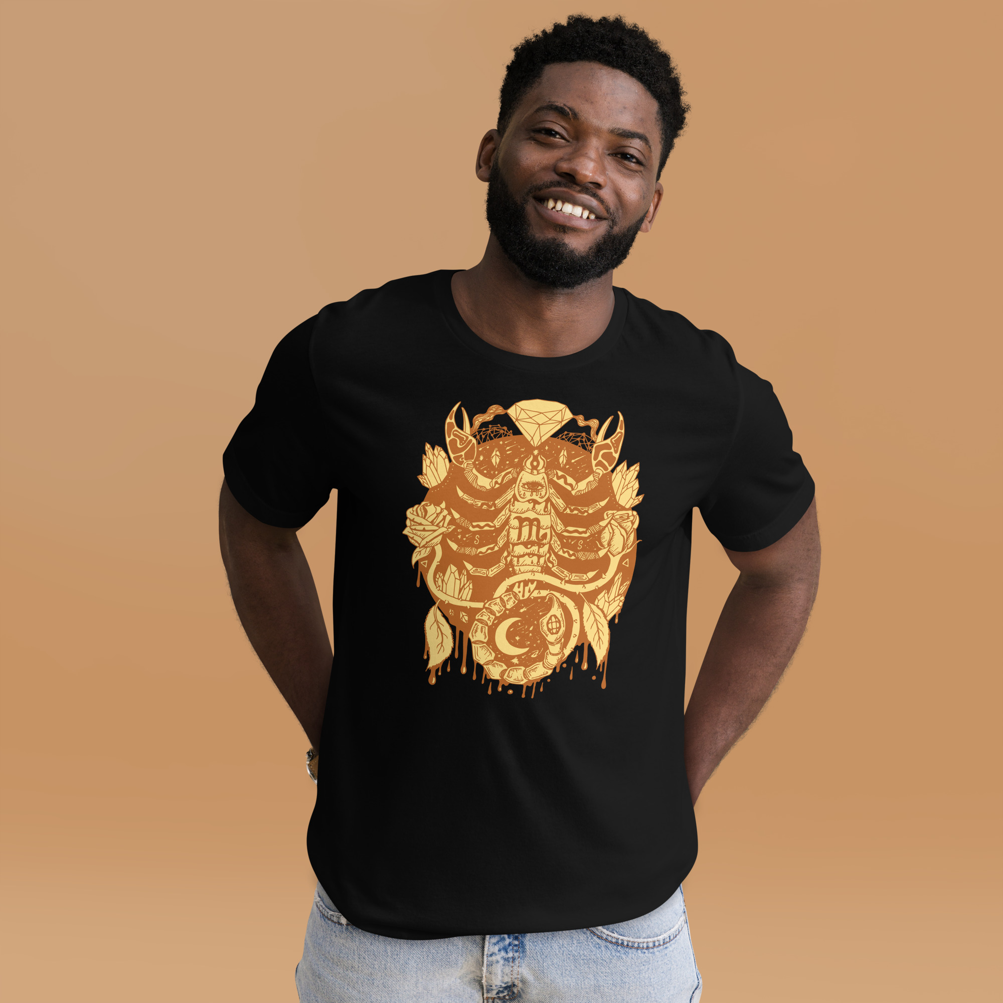 Terracotta Mystic Scorpio Zodiac - Scorpio T-shirt - Image 2
