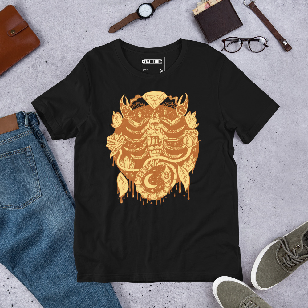 Terracotta Mystic Scorpio Zodiac - Scorpio T-shirt