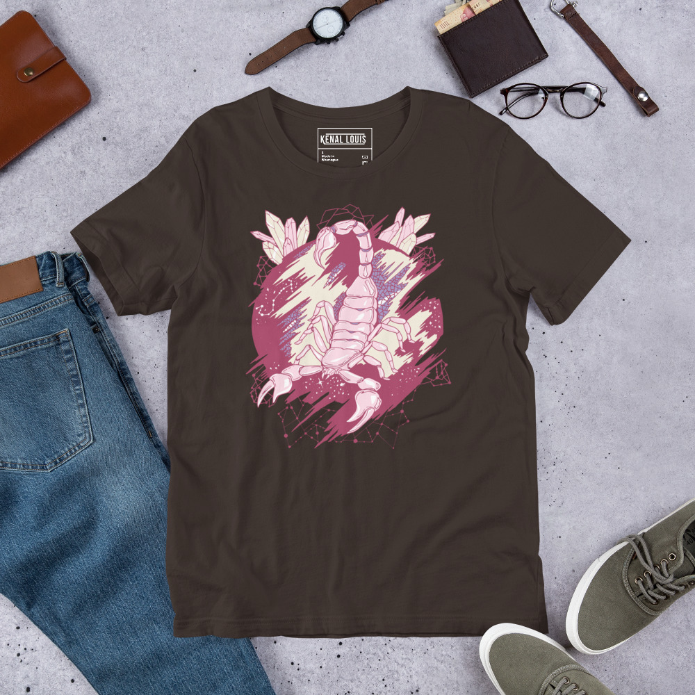 Lavender Cosmic Scorpion - Scorpion T-shirt - Image 6