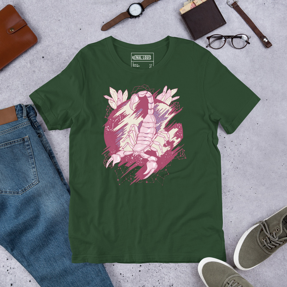 Lavender Cosmic Scorpion - Scorpion T-shirt - Image 8