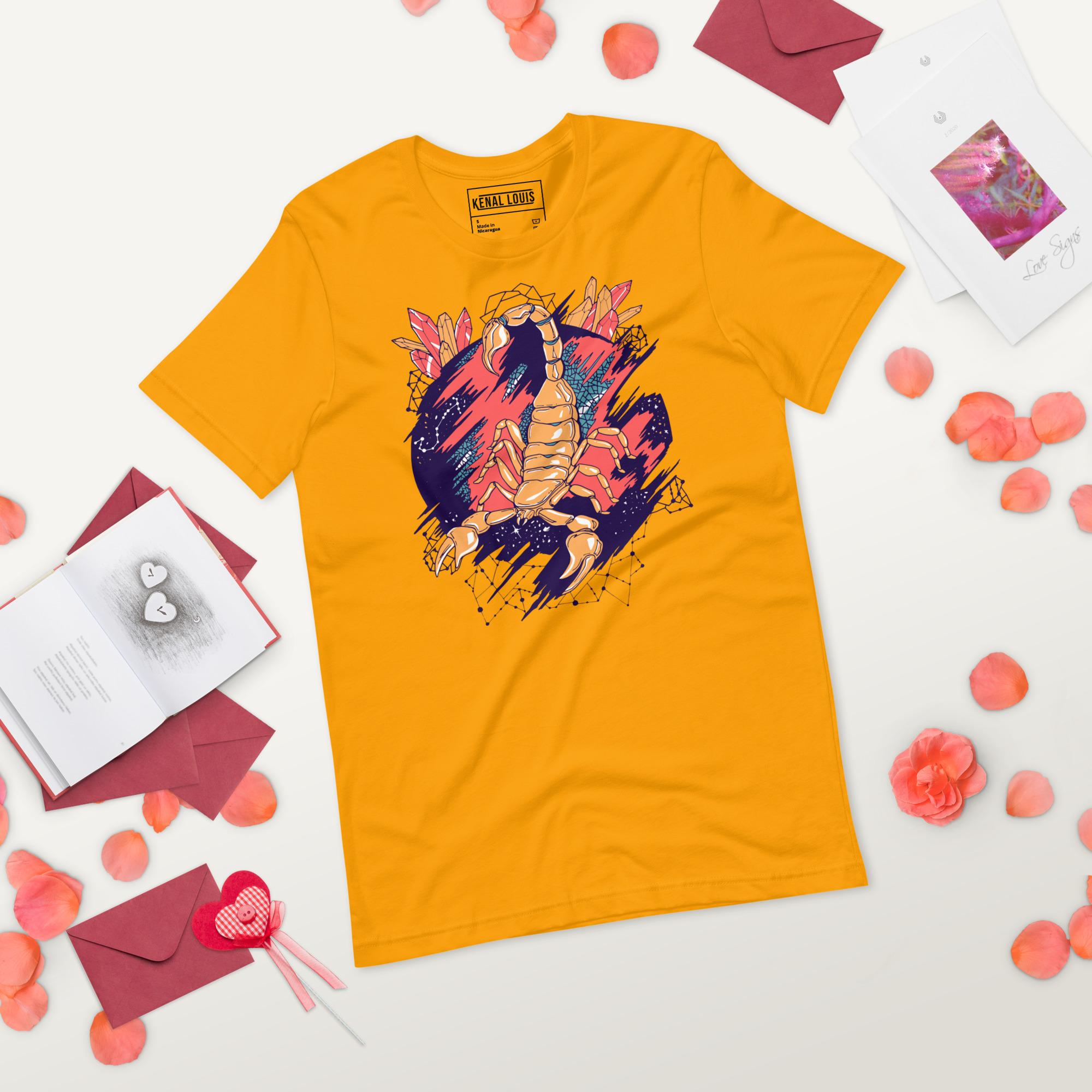 Retro Triadic Cosmic Scorpion - Scorpion T-shirt - Image 3