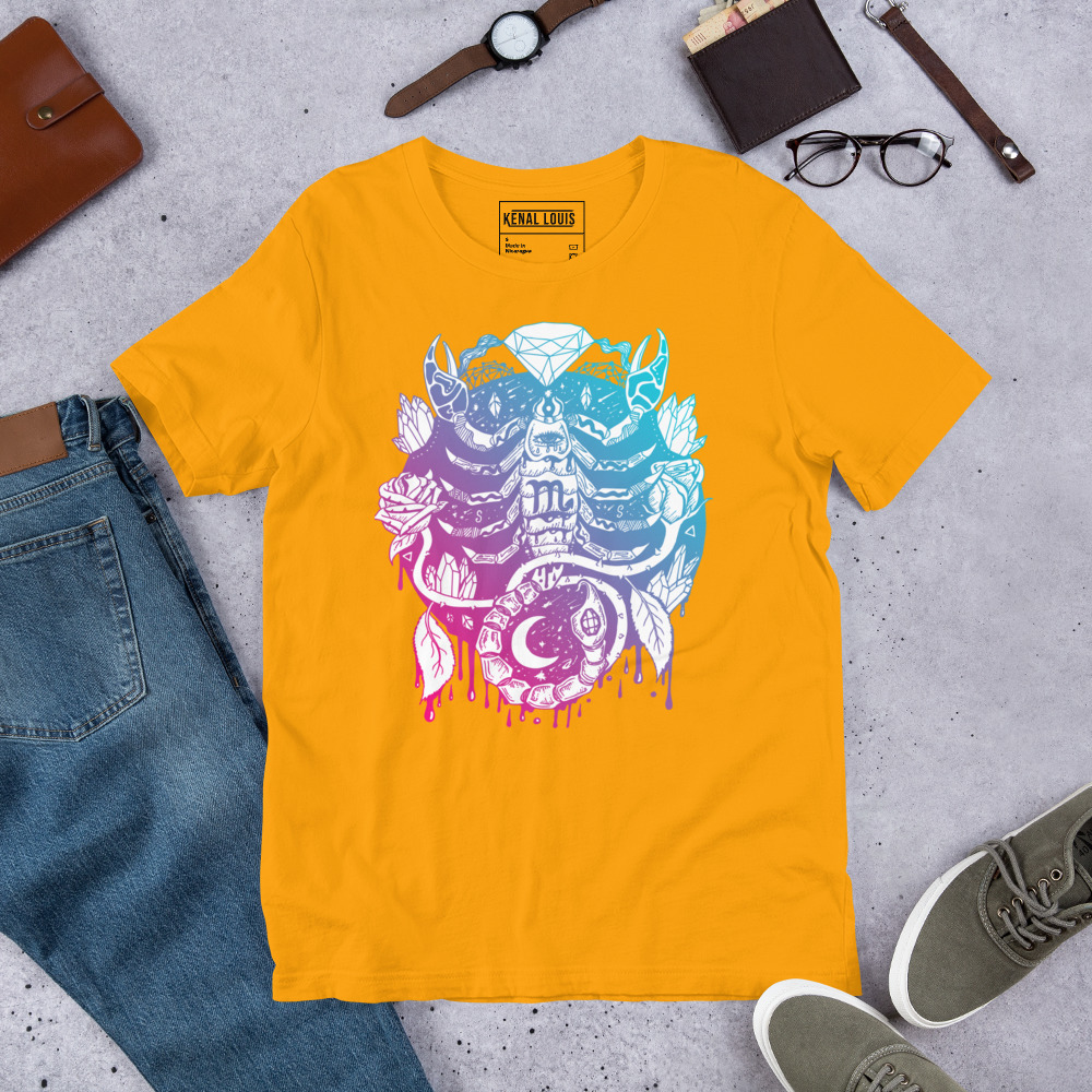 Dual tone Mystic Scorpio Zodiac - Scorpio T-shirt - Image 5