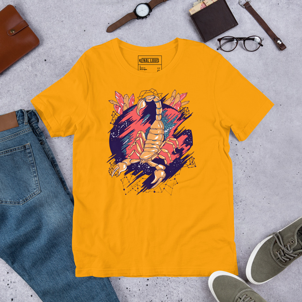 Retro Triadic Cosmic Scorpion - Scorpion T-shirt - Image 5