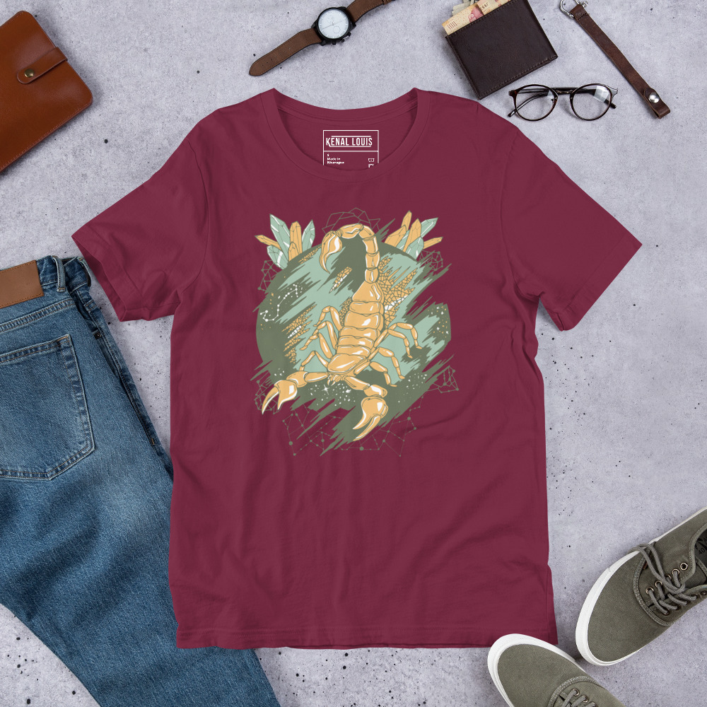 Sage Green Cosmic Scorpion - Scorpion T-shirt - Image 6