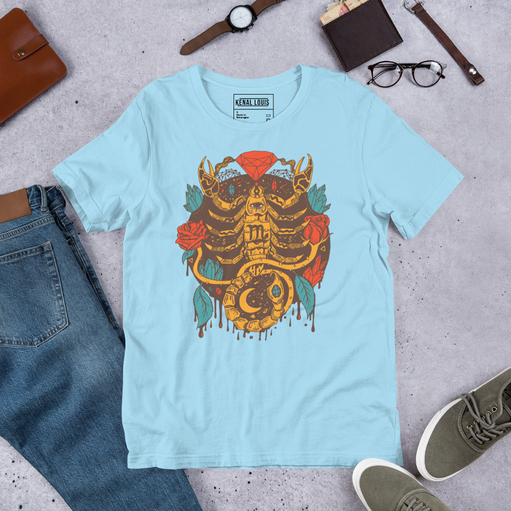 Cafe Mystic Scorpio Zodiac - Scorpio T-shirt - Image 8