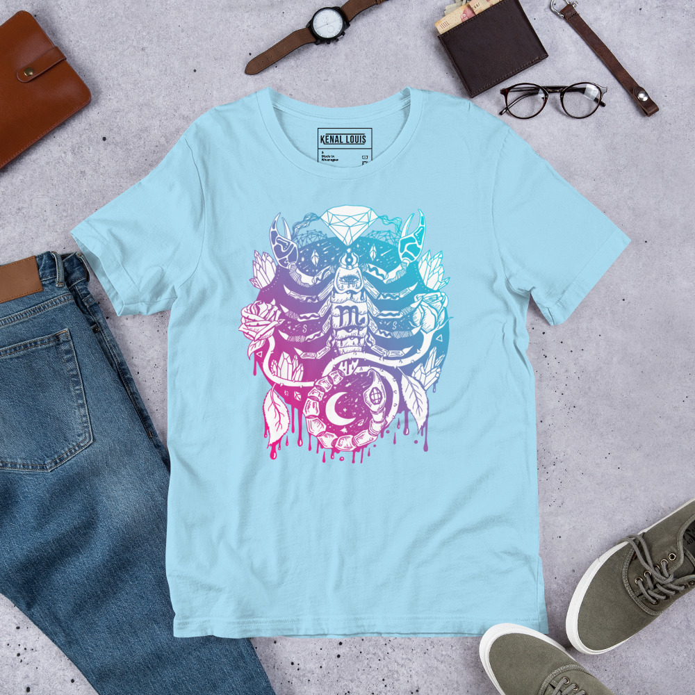 Dual tone Mystic Scorpio Zodiac - Scorpio T-shirt - Image 7