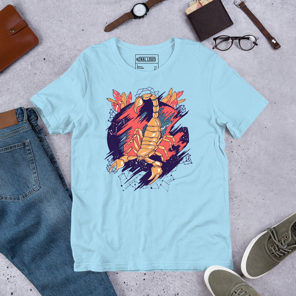 Retro Triadic Cosmic Scorpion - Scorpion T-shirt - Image 7