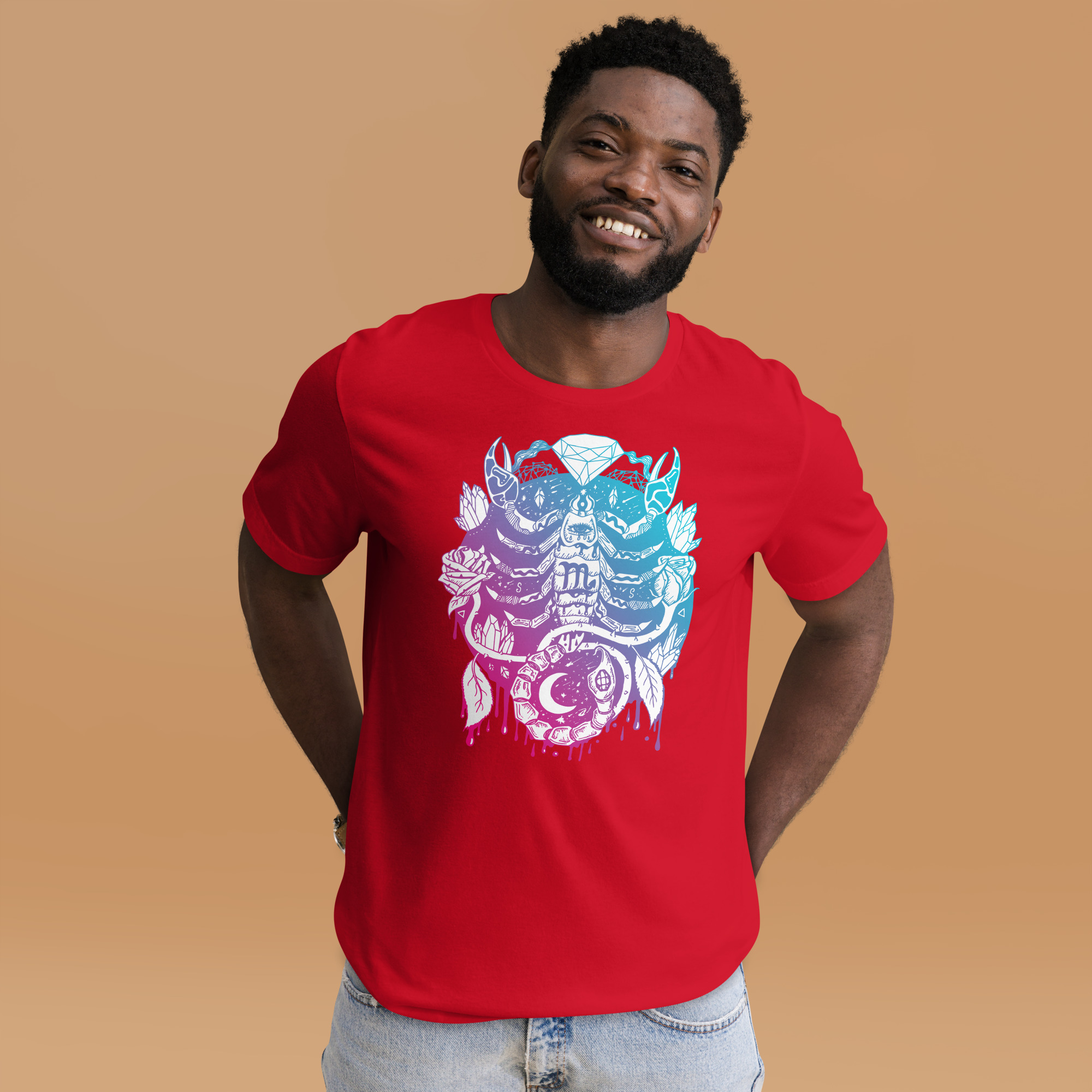 Dual tone Mystic Scorpio Zodiac - Scorpio T-shirt - Image 2