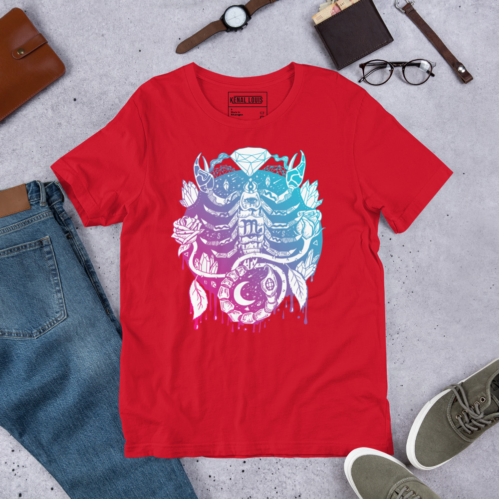 Dual tone Mystic Scorpio Zodiac - Scorpio T-shirt - Image 4