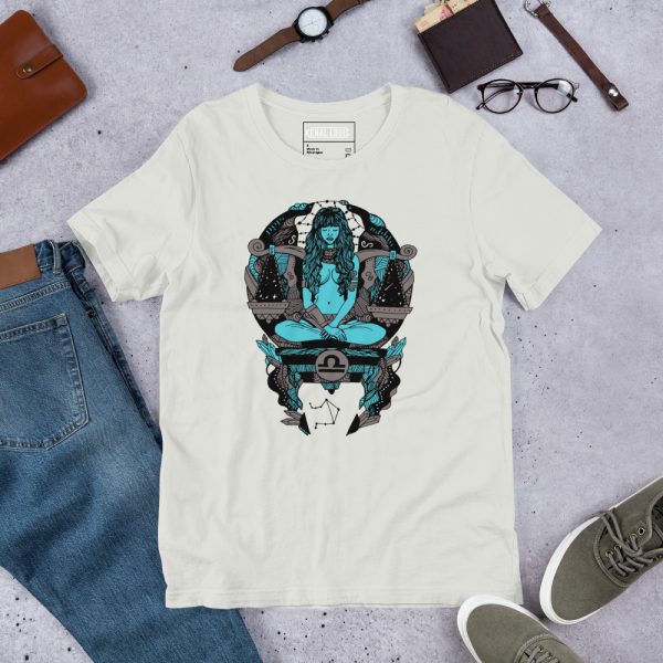 Blue and Grey Libra Beauty - Libra T-shirt