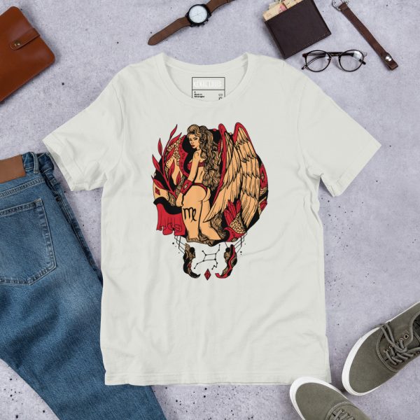 Cream and Red Virgo Beauty - Virgo T-shirt
