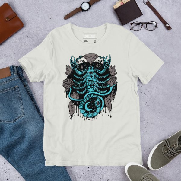 Blue and Grey Mystic Scorpio Zodiac - Scorpio T-shirt