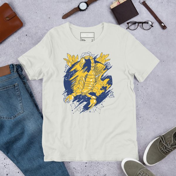 Navy Yellow Cosmic Scorpion - Scorpion T-shirt
