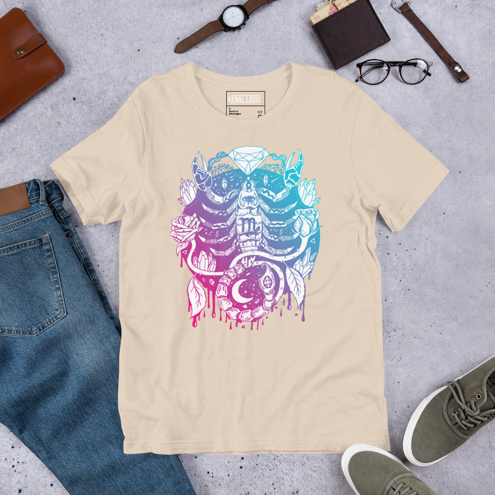 Dual tone Mystic Scorpio Zodiac - Scorpio T-shirt - Image 8
