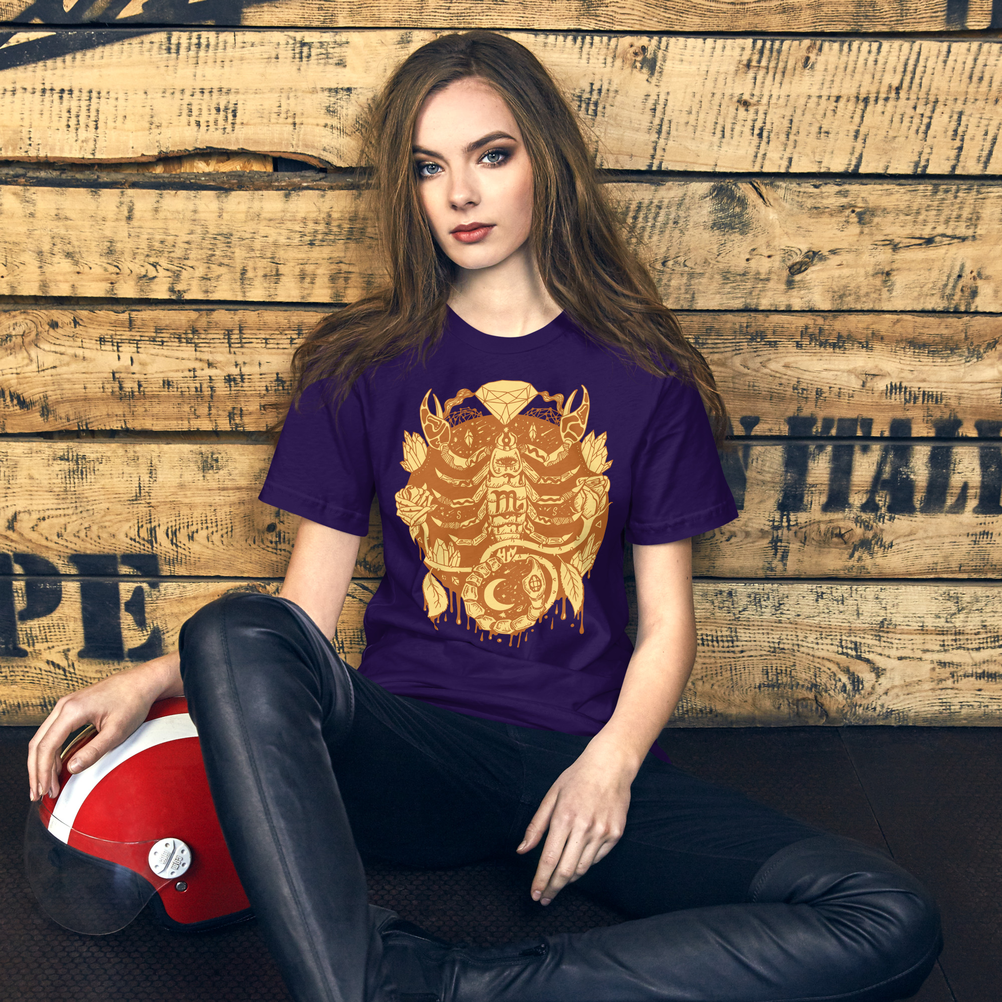 Terracotta Mystic Scorpio Zodiac - Scorpio T-shirt - Image 3