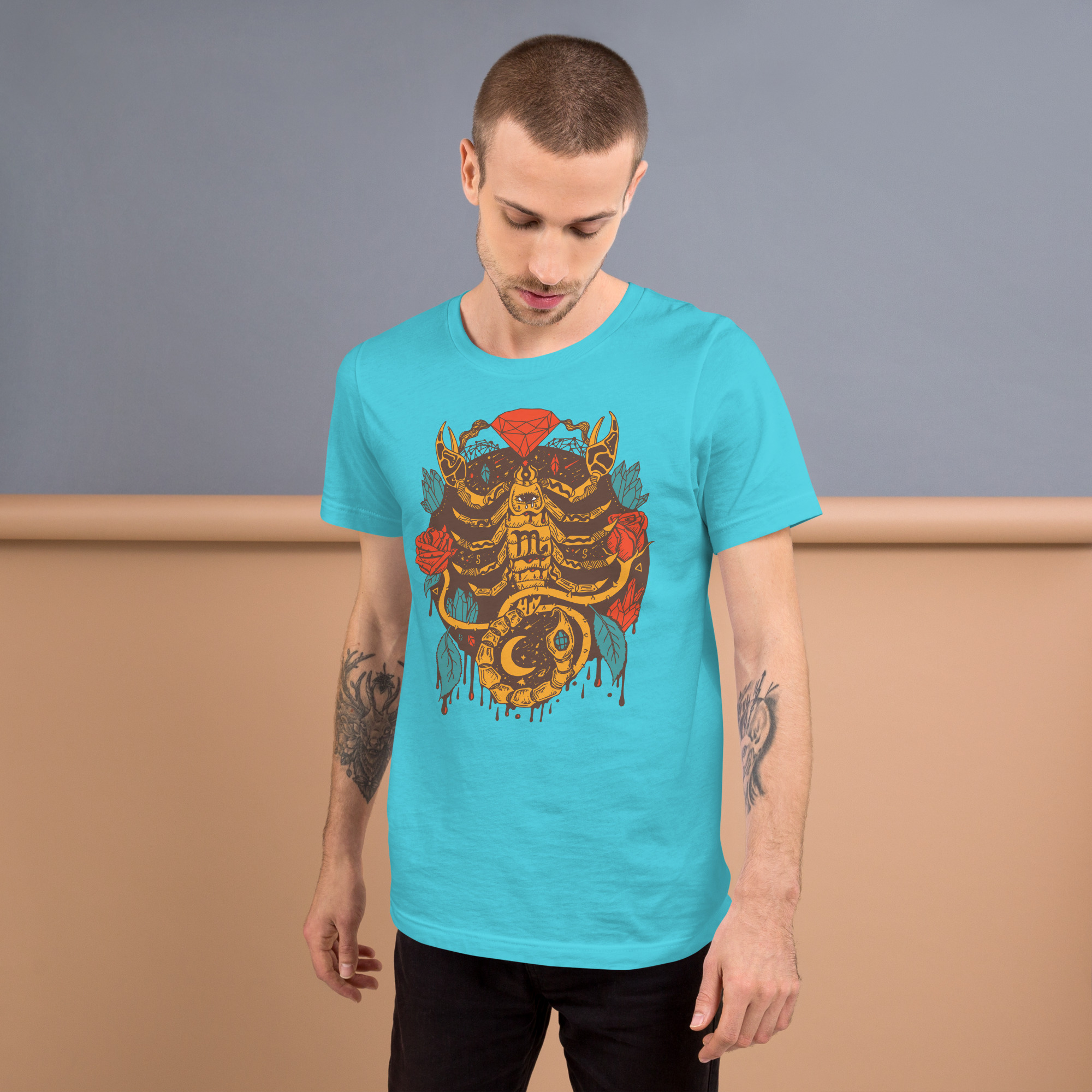 Cafe Mystic Scorpio Zodiac - Scorpio T-shirt - Image 4