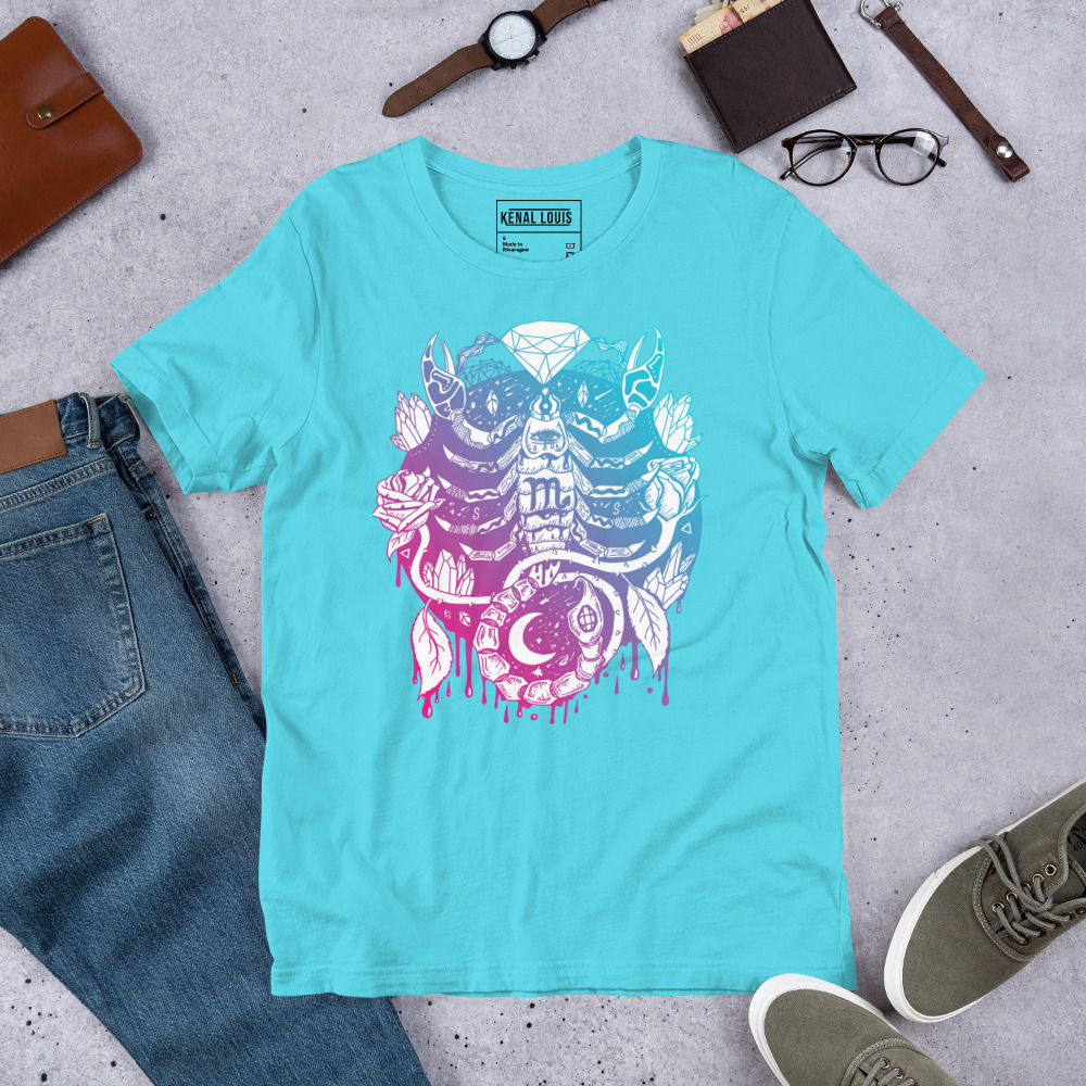 Dual tone Mystic Scorpio Zodiac - Scorpio T-shirt - Image 6