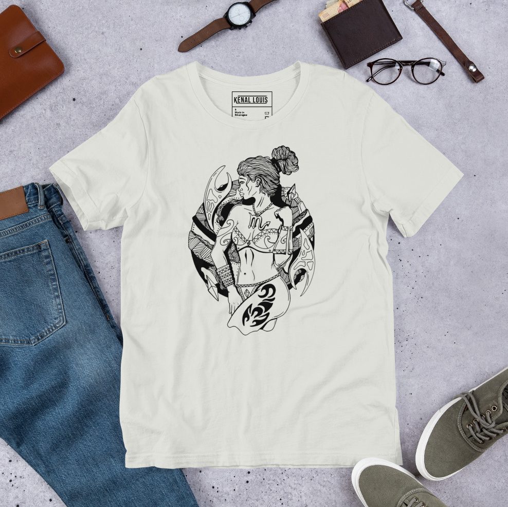 Classic Scorpio beauty tee with elegant zodiac artwork perfect for Scorpio women