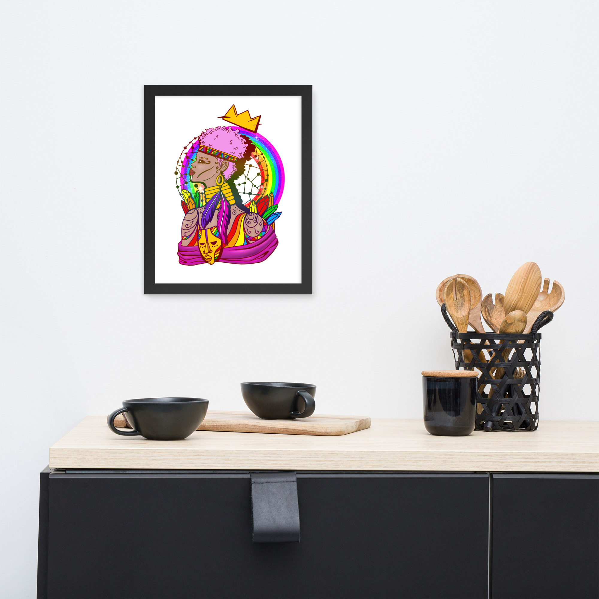 Pride Warrior in Frames – Pride Framed Art Print - Image 3