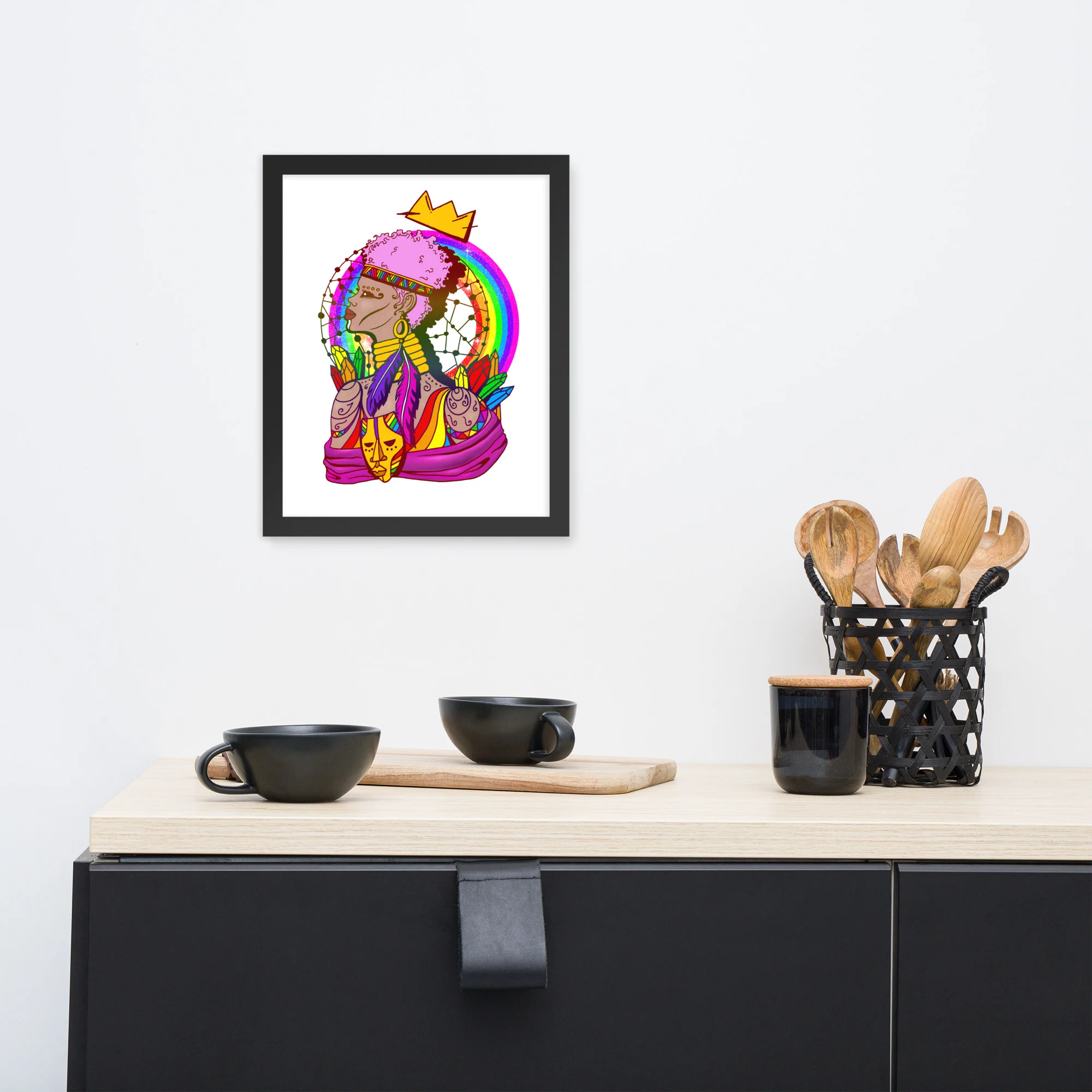 Pride Warrior in Frames – Pride Framed Art Print - Image 3