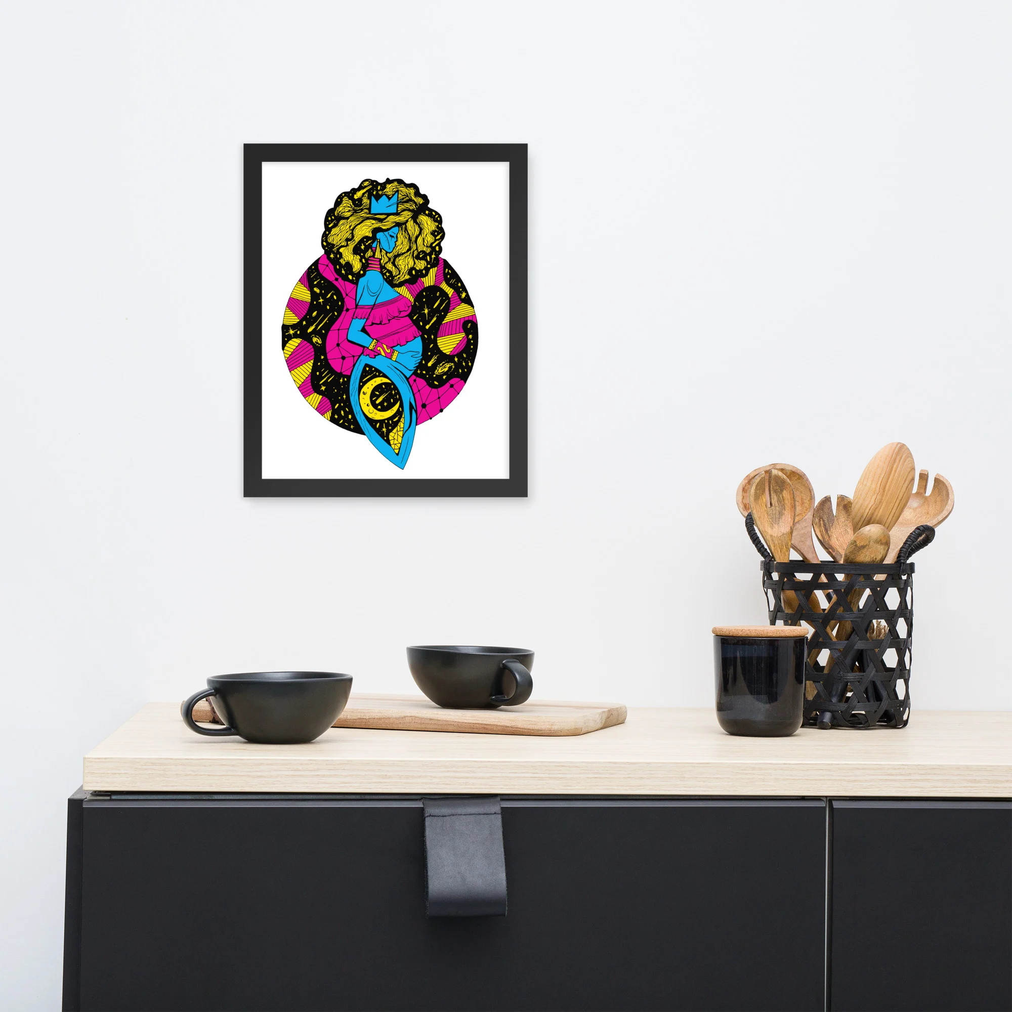 CMYK Birth of Sahelle | Art gift for Mom Framed Art Print - Image 2