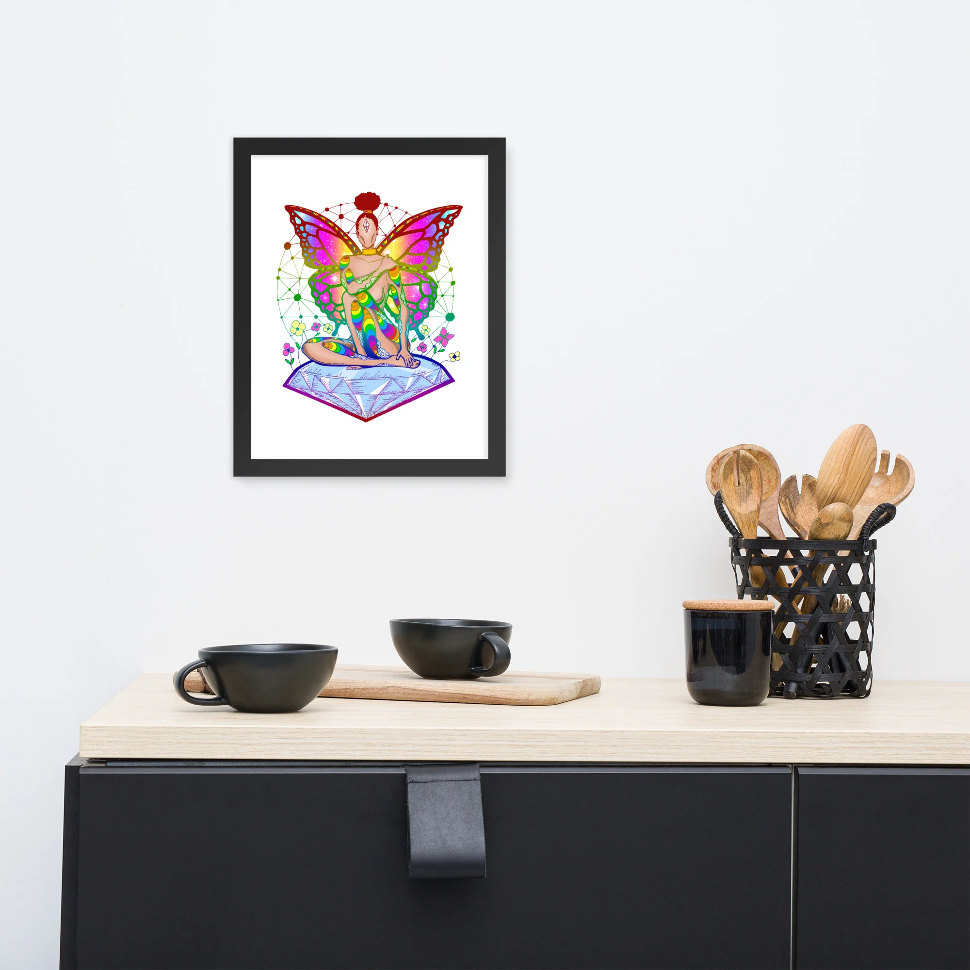 Pride Fairy - Pride Framed Art Print - Image 3