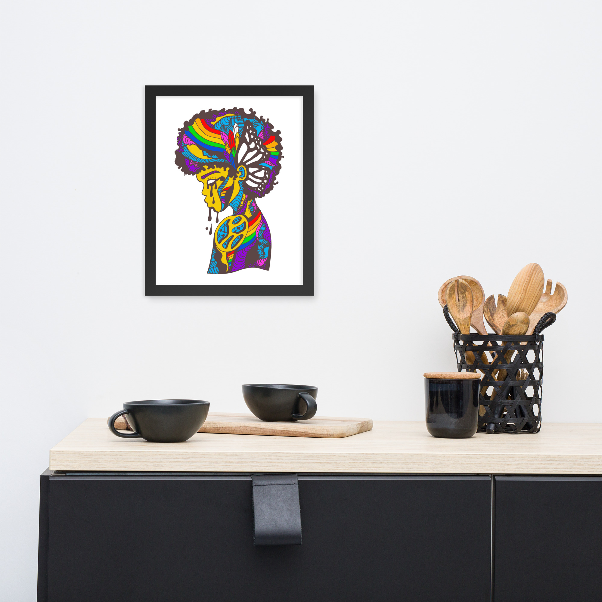 Vibrant Beauty in Struggle - Pride Framed Wall Art - Image 3