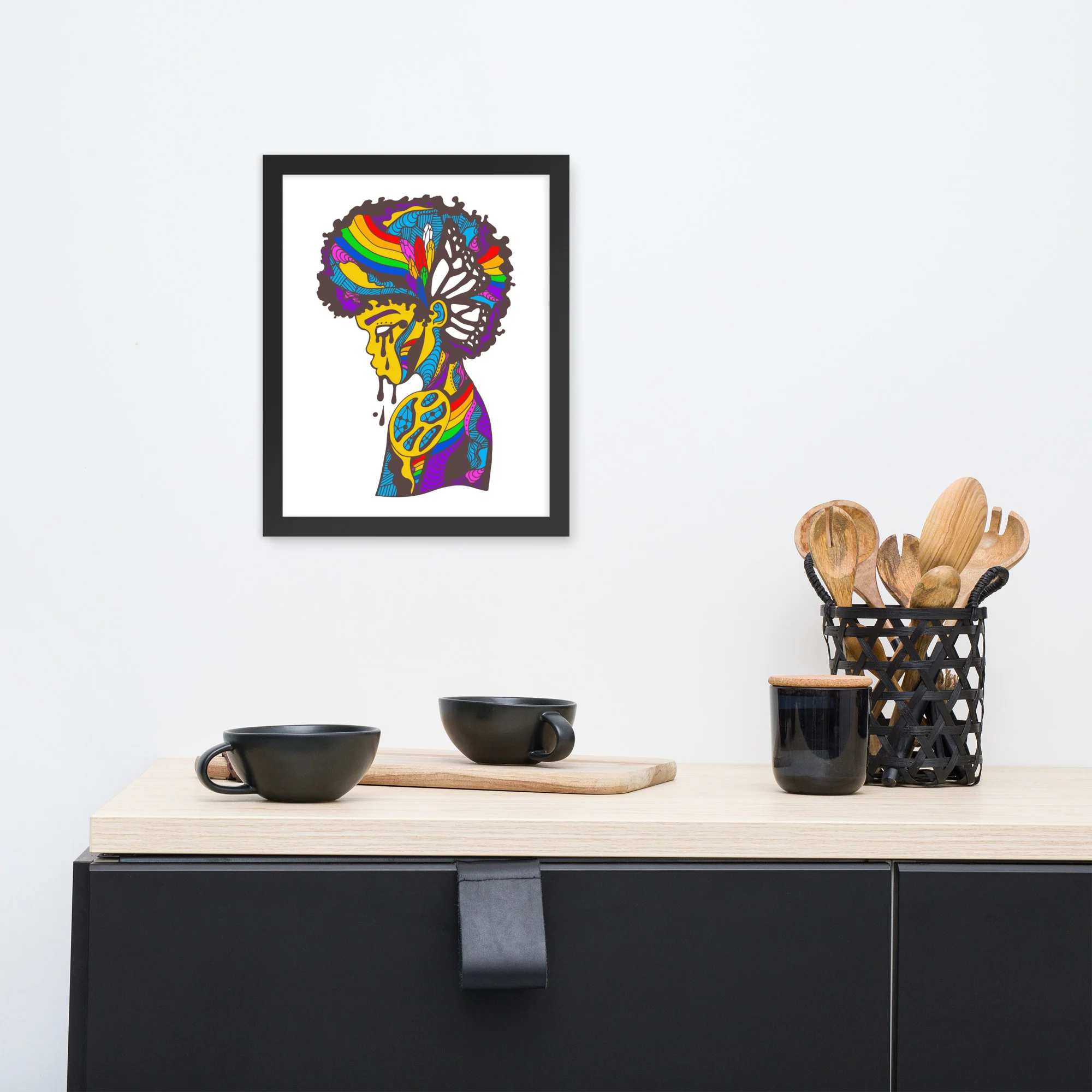 Vibrant Beauty in Struggle - Pride Framed Wall Art - Image 3