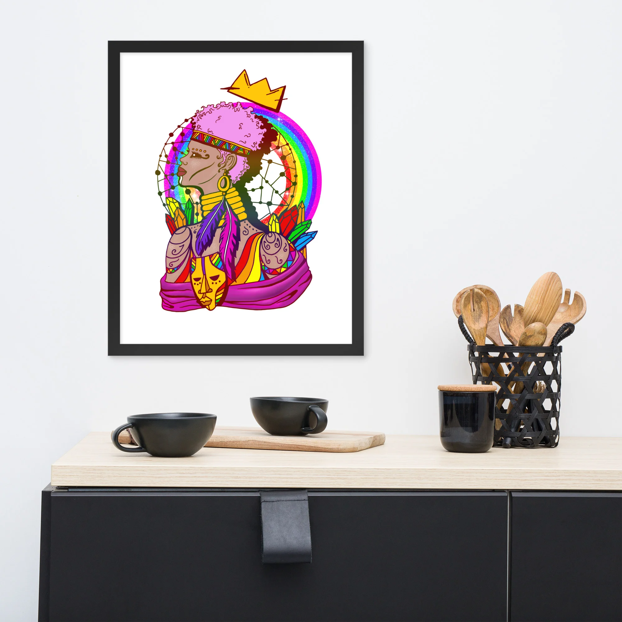 Pride Warrior in Frames – Pride Framed Art Print