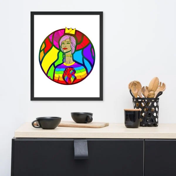 Pride Beauty Circle - Pride Framed Art Print