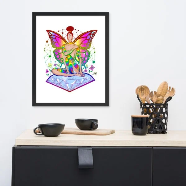 Pride Fairy - Pride Framed Art Print