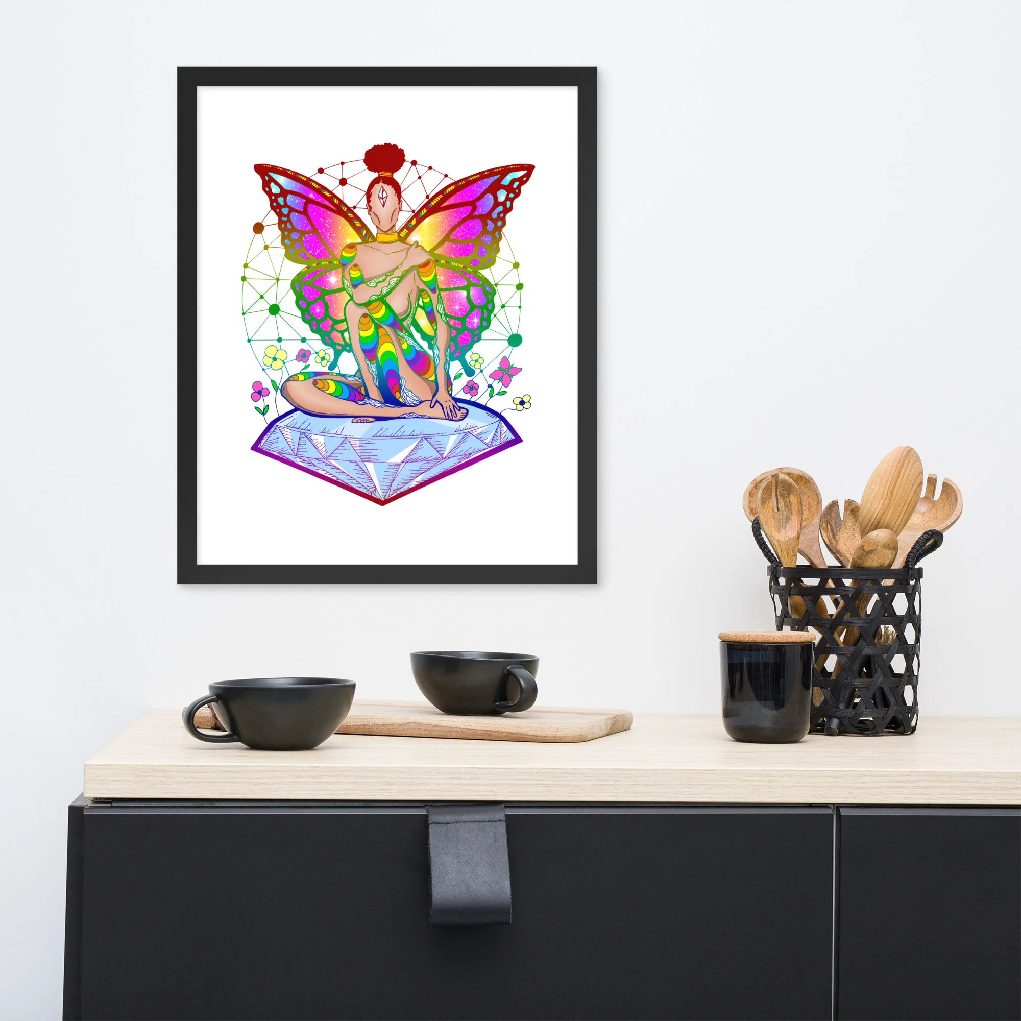 Pride Fairy - Pride Framed Art Print