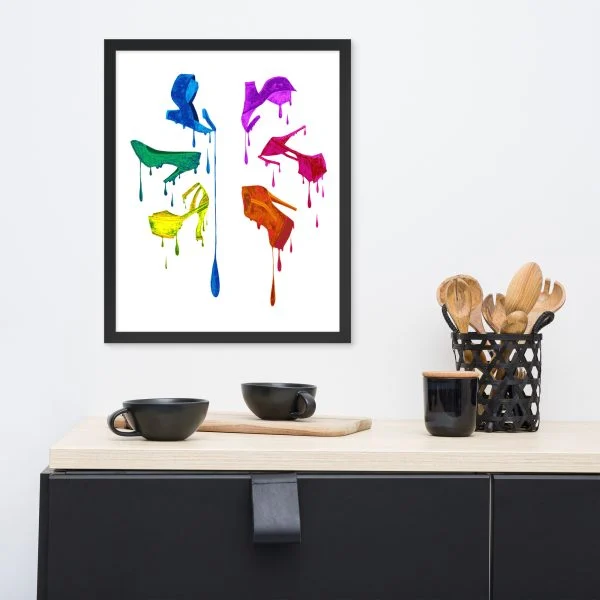 Le Couleurs Des Chaussures - Pride Framed Art Print