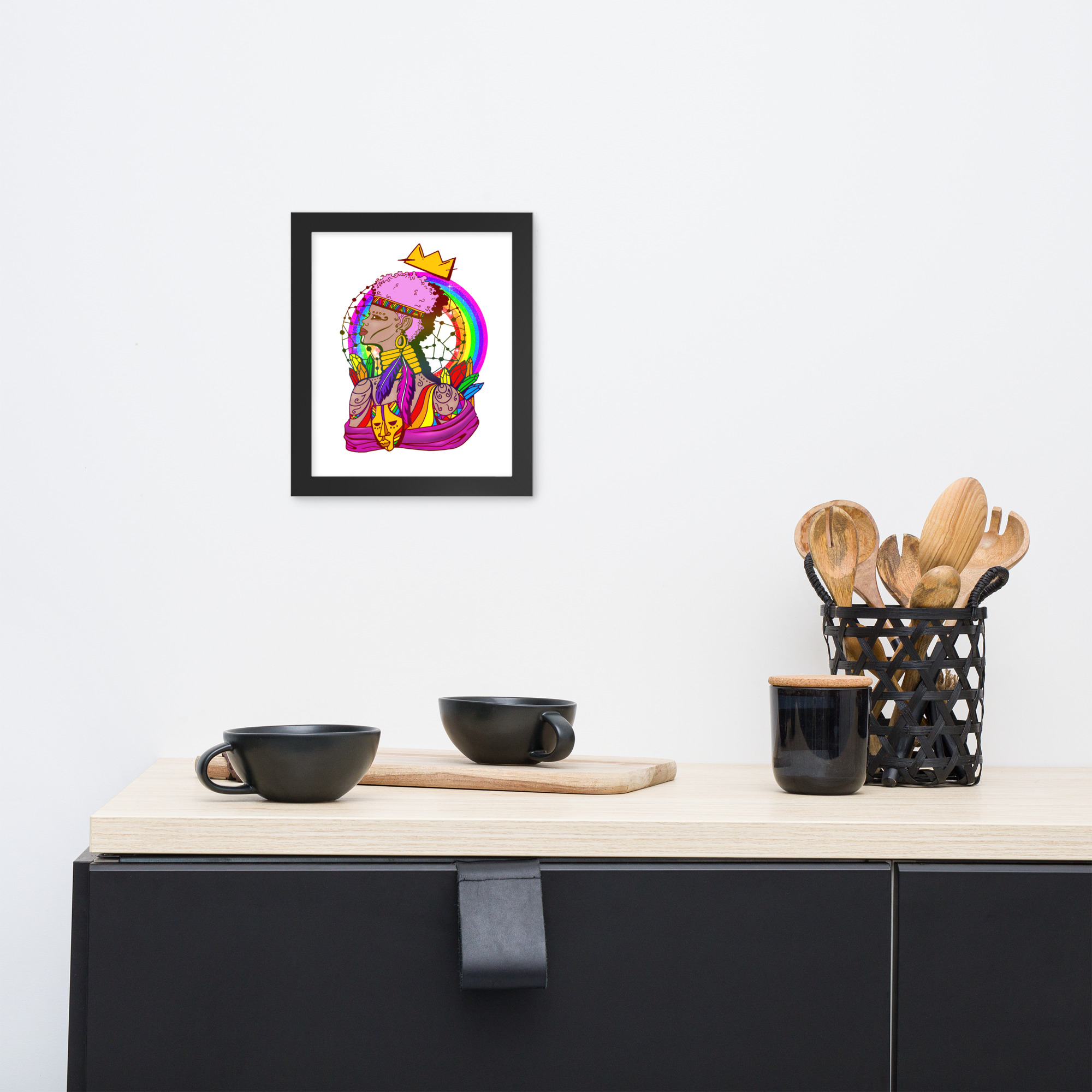 Pride Warrior in Frames – Pride Framed Art Print - Image 2