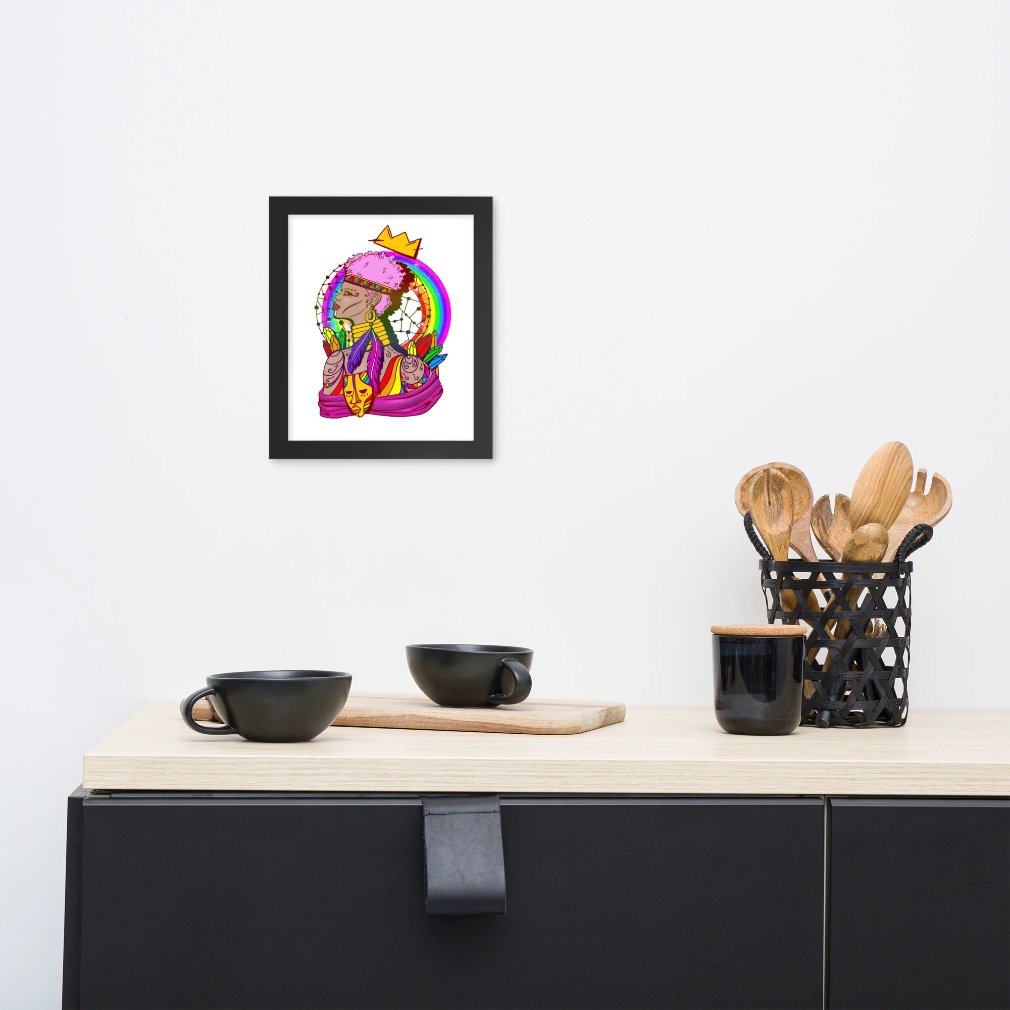 Pride Warrior in Frames – Pride Framed Art Print - Image 2