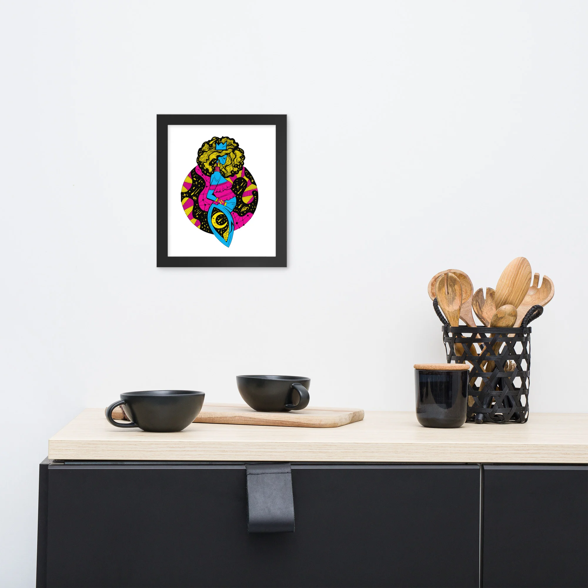 CMYK Birth of Sahelle | Art gift for Mom Framed Art Print