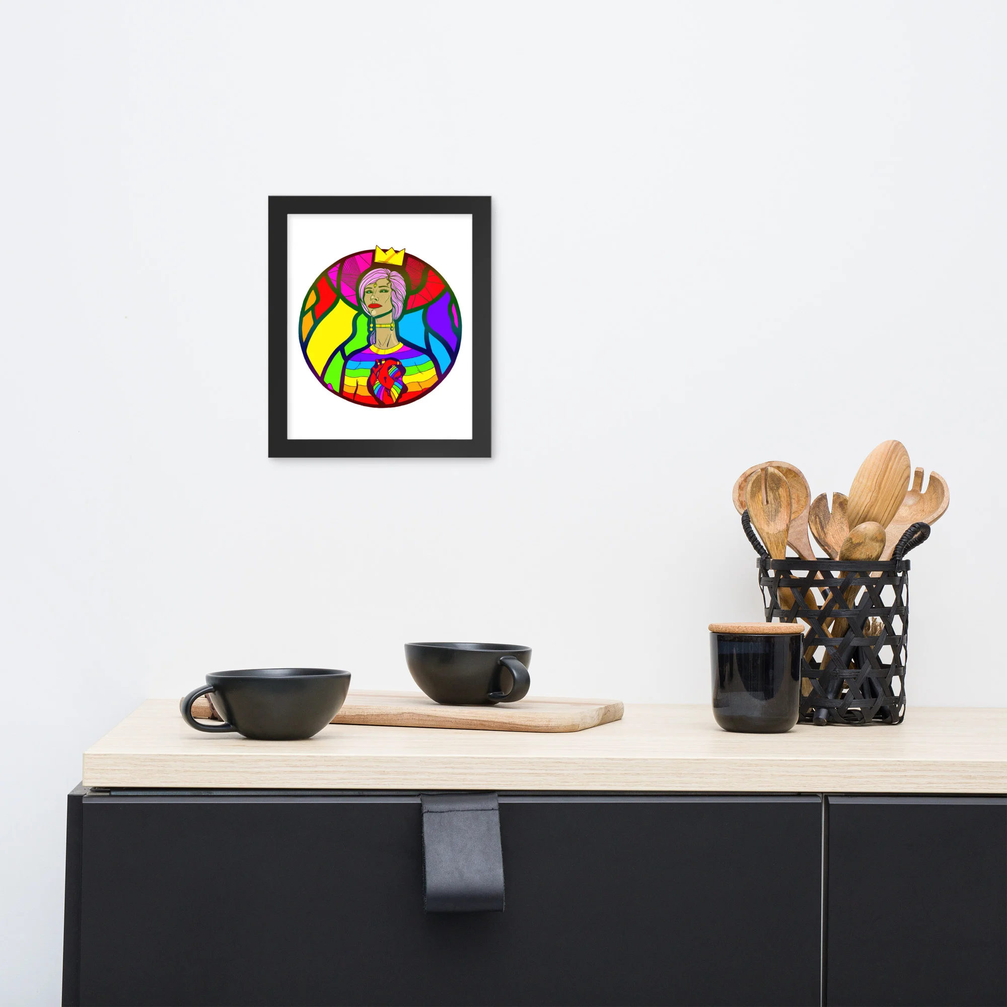Pride Beauty Circle - Pride Framed Art Print - Image 2