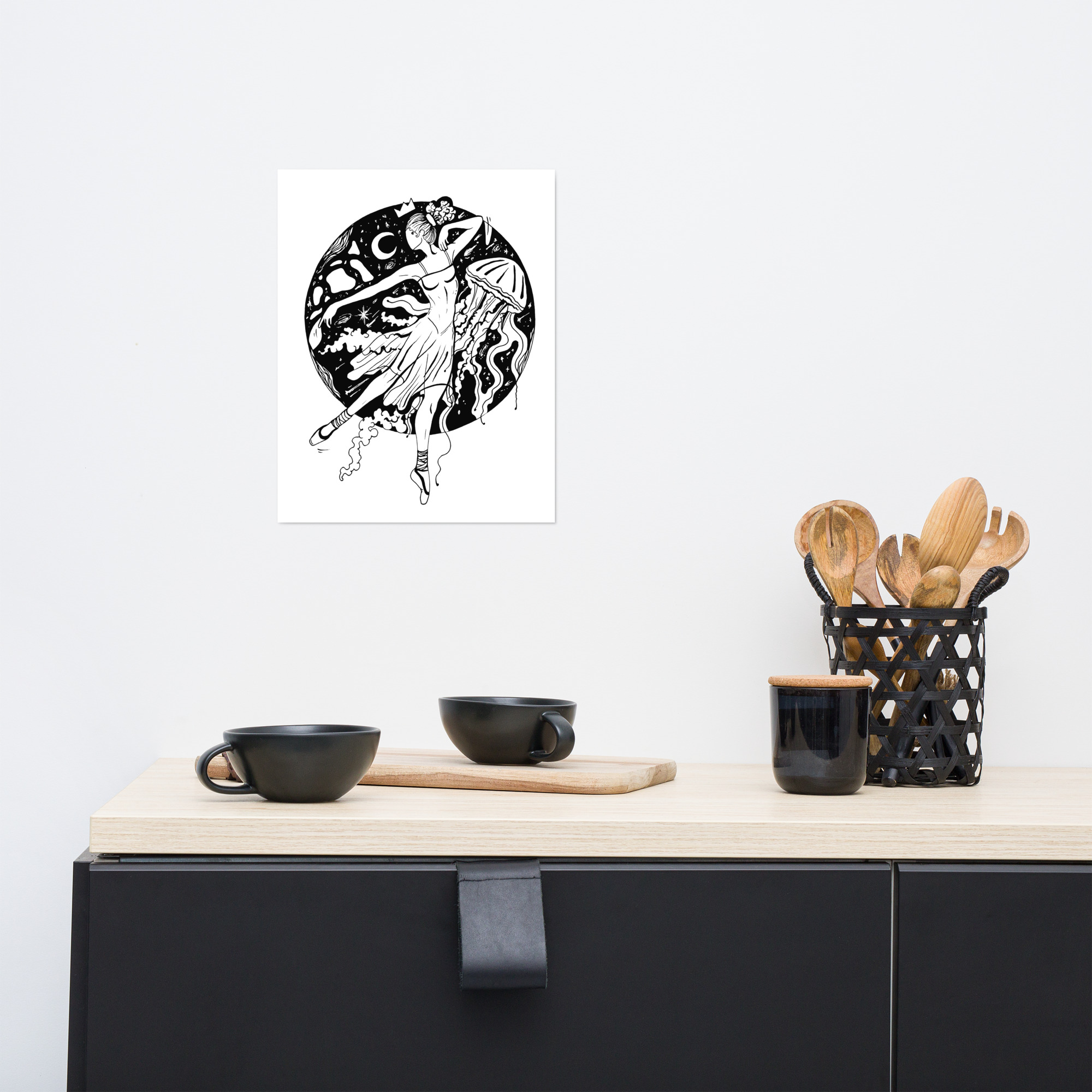 The Oceanic Dancer | Ballerina Art - Ballet Art Print - Image 2
