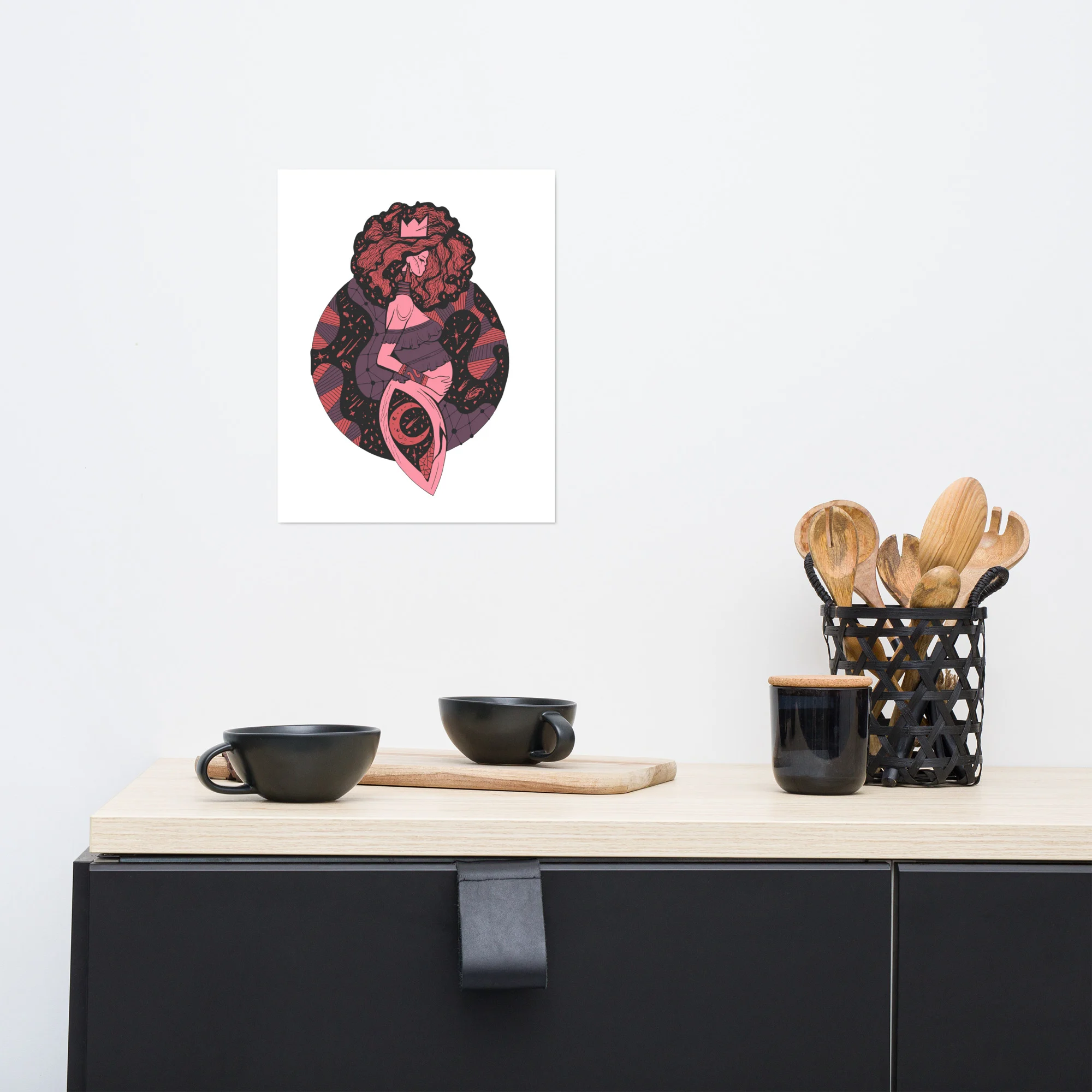 Amber and Rose Birth of Sahelle | Mom Art Print - Image 2